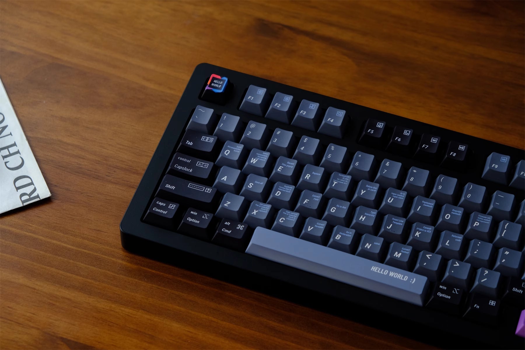 Black Programmer R2 Keycaps