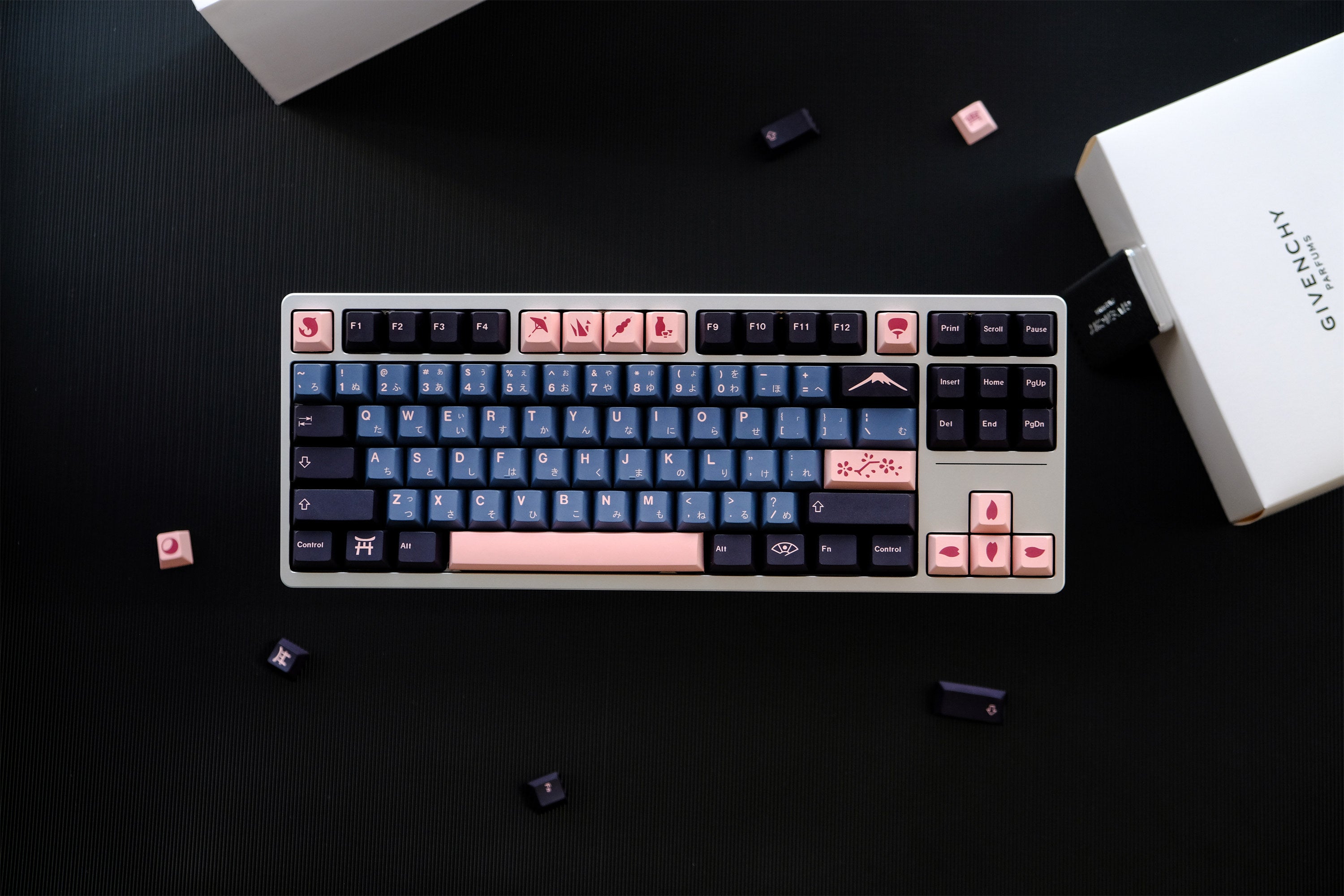 Midnight Sakura Keycaps