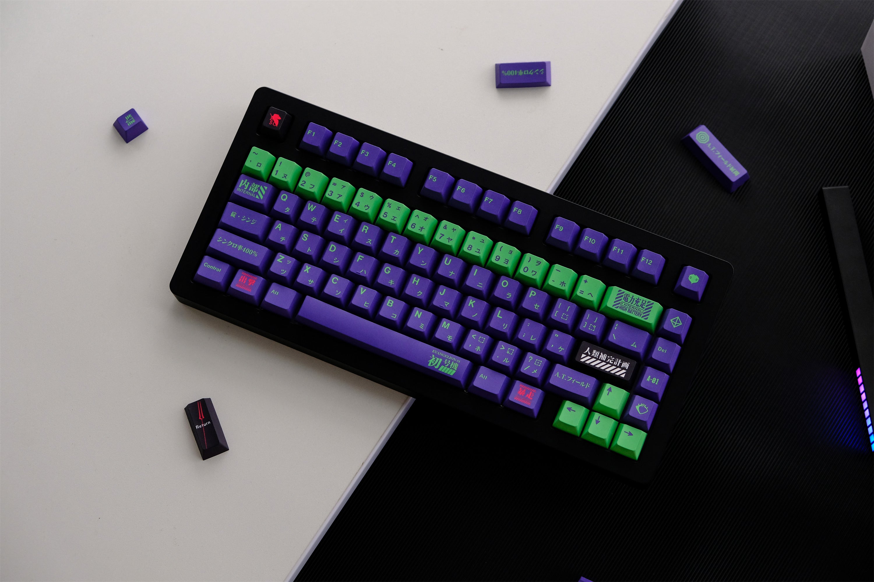 Mecha-01 EVA Unit-01 Keycaps