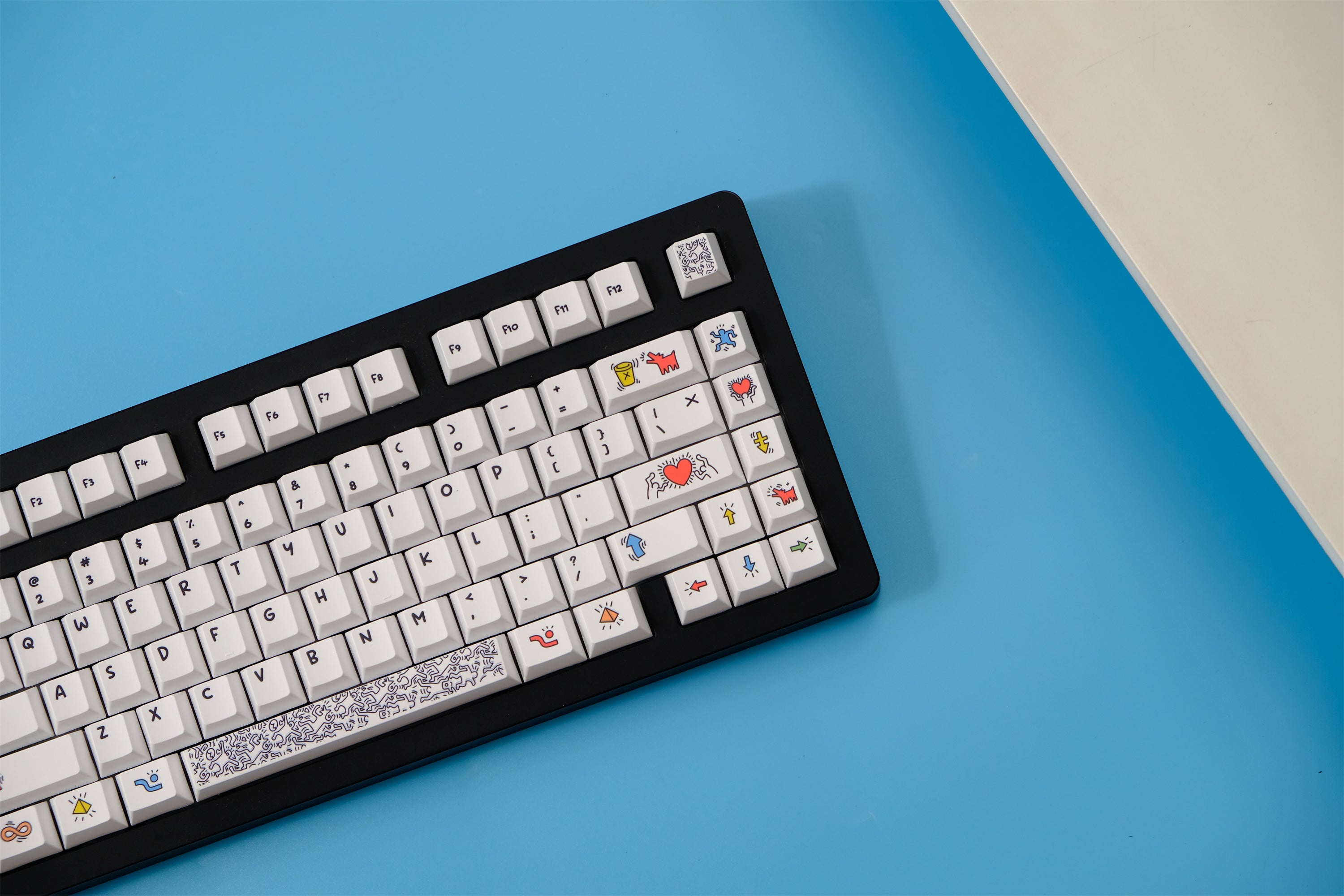 Keith Haring Graffiti Art Keycaps - Diykeycap