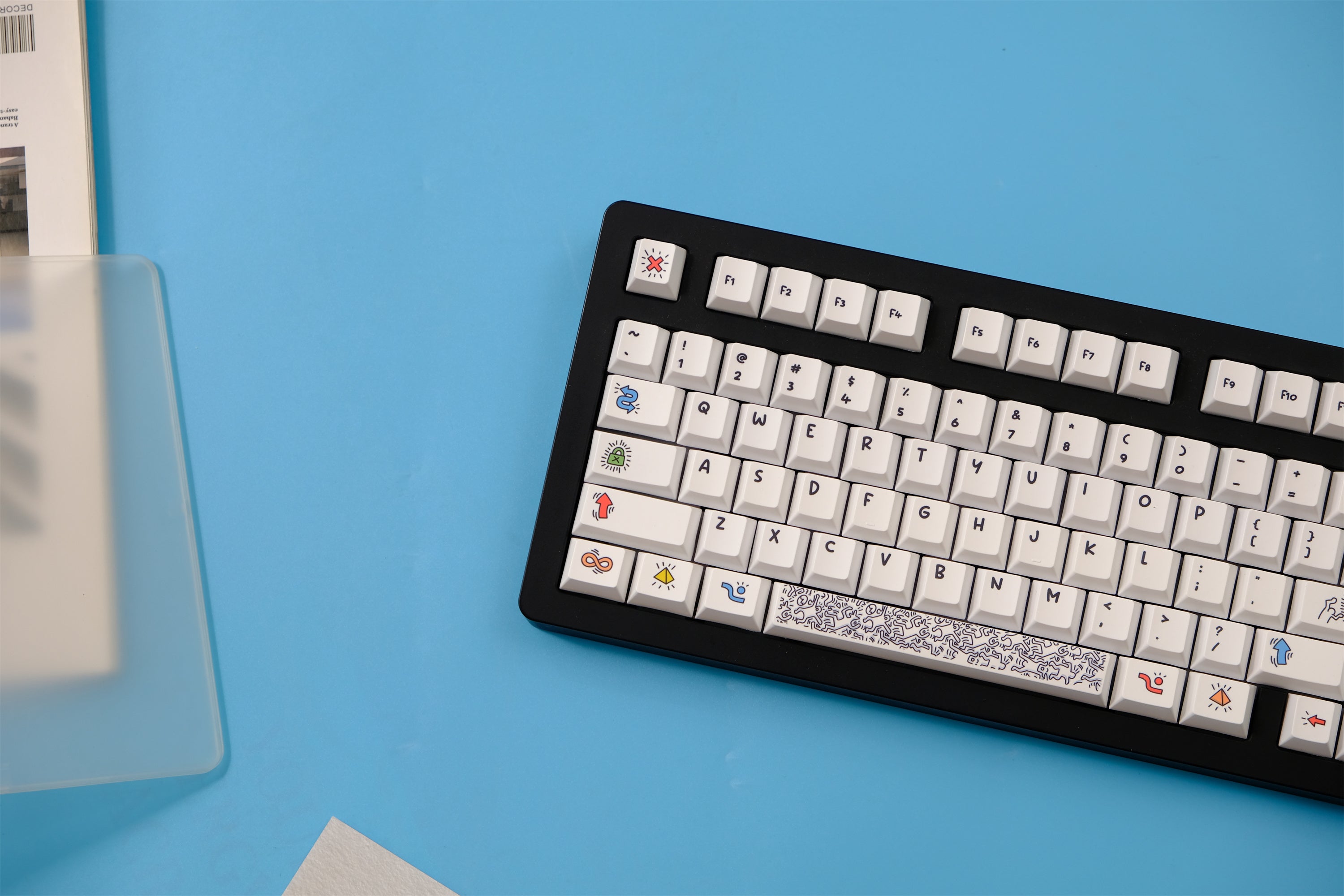 Keith Haring Graffiti Art Keycaps - Diykeycap