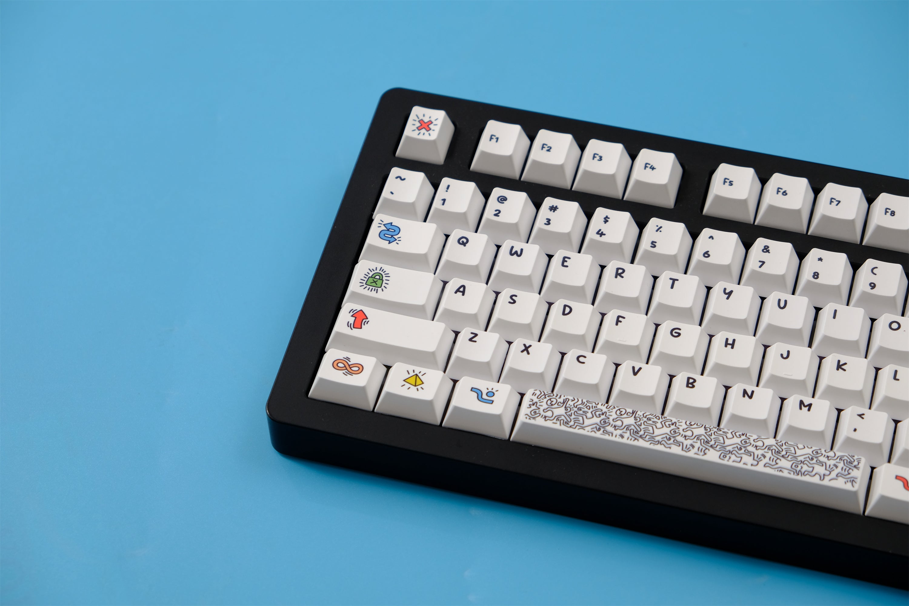 Keith Haring Graffiti Art Keycaps - Diykeycap