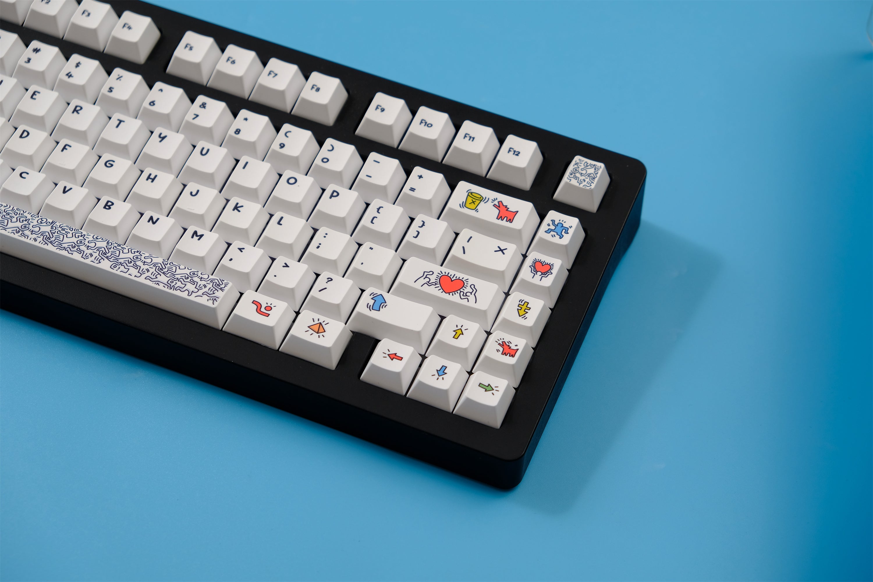 Keith Haring Graffiti Art Keycaps - Diykeycap