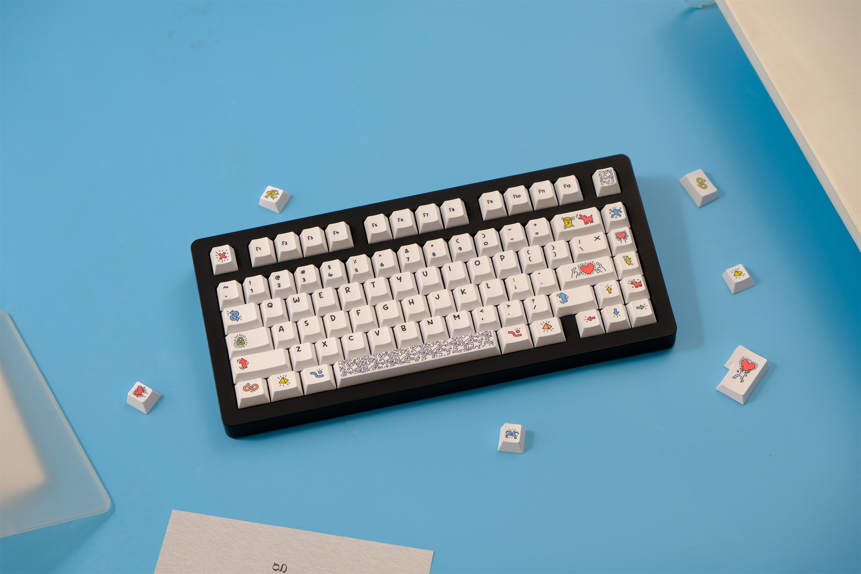 Keith Haring Graffiti Art Keycaps - Diykeycap