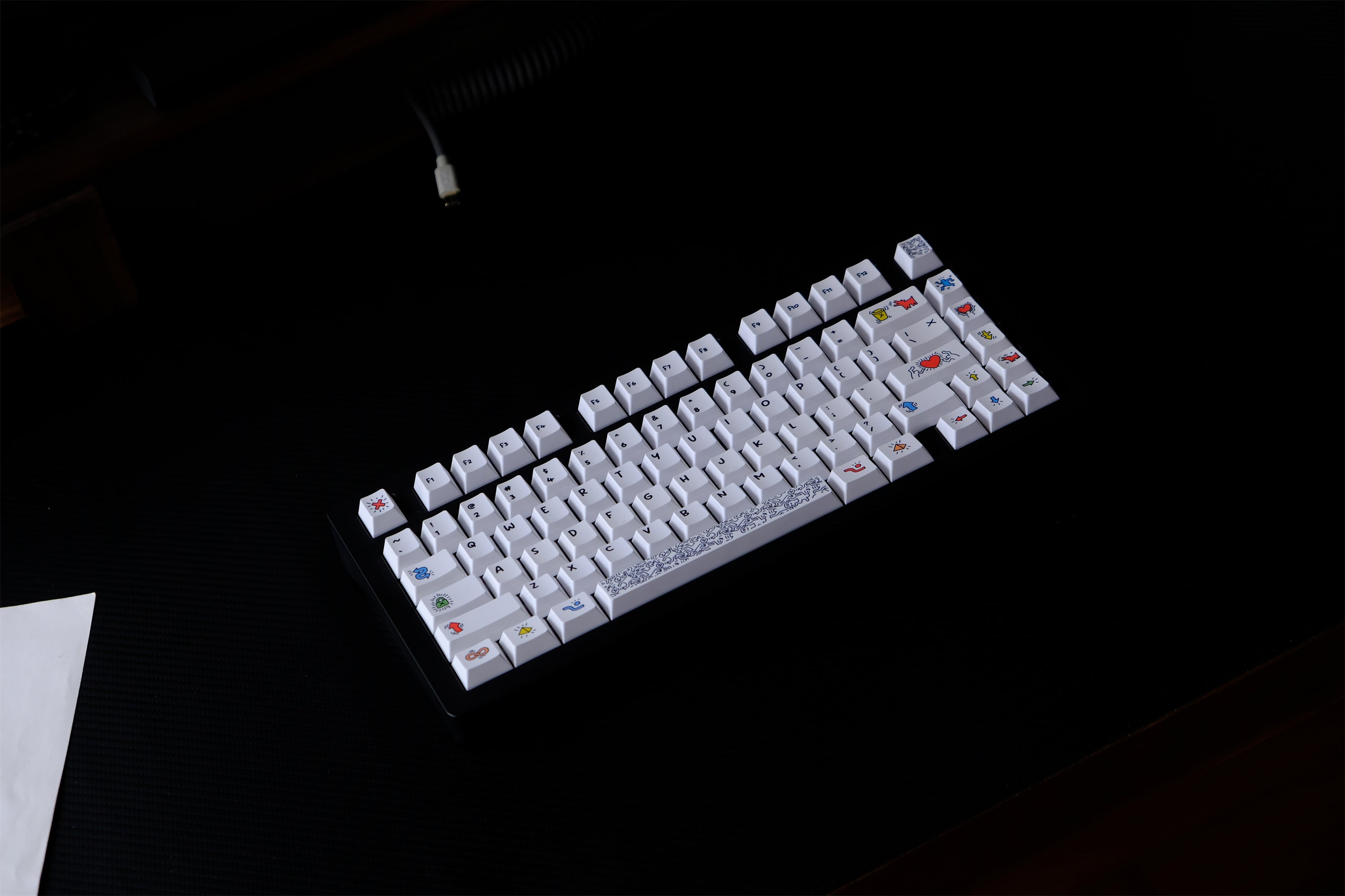 Keith Haring Graffiti Art Keycaps - Diykeycap