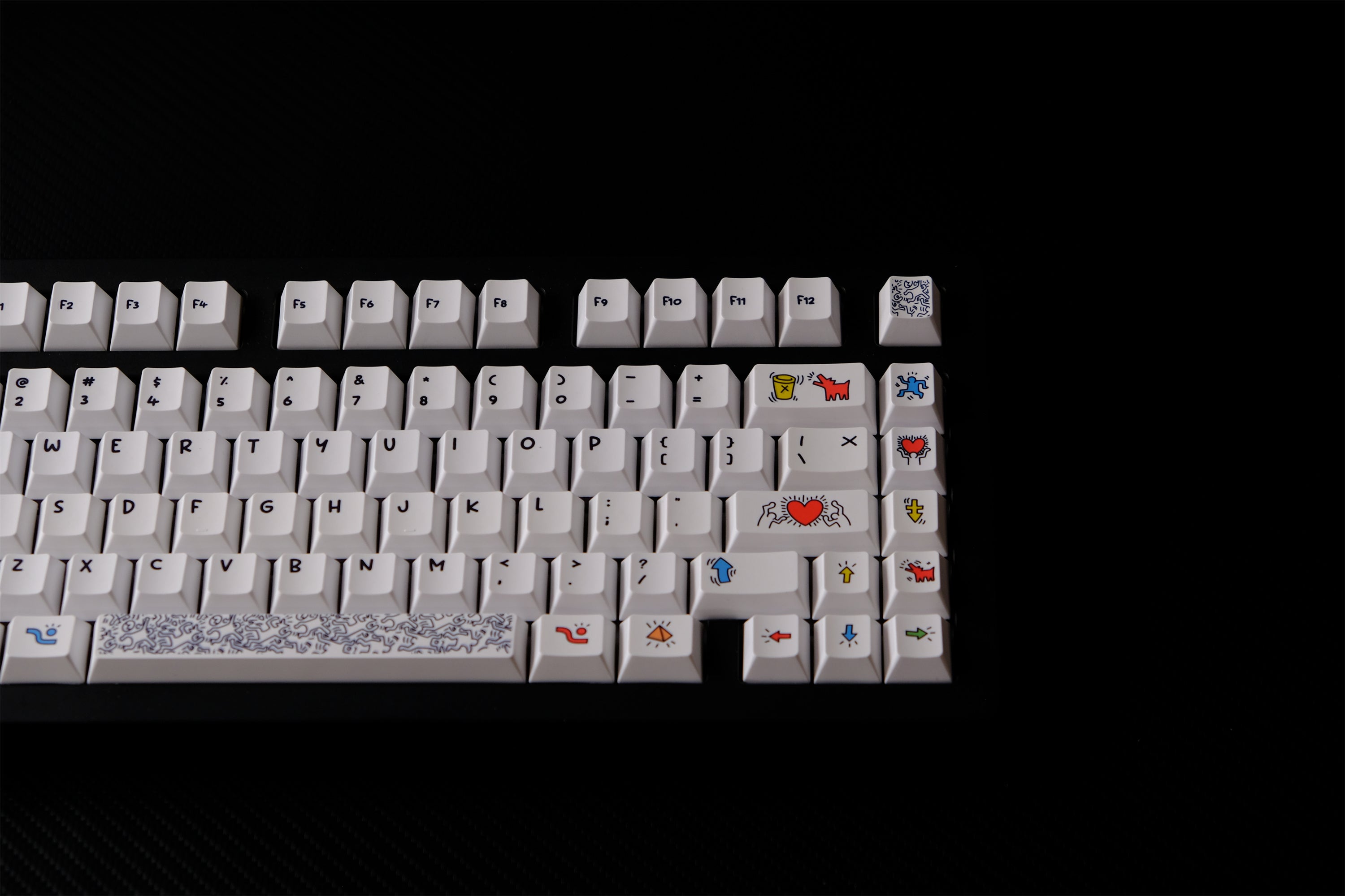 Keith Haring Graffiti Art Keycaps - Diykeycap