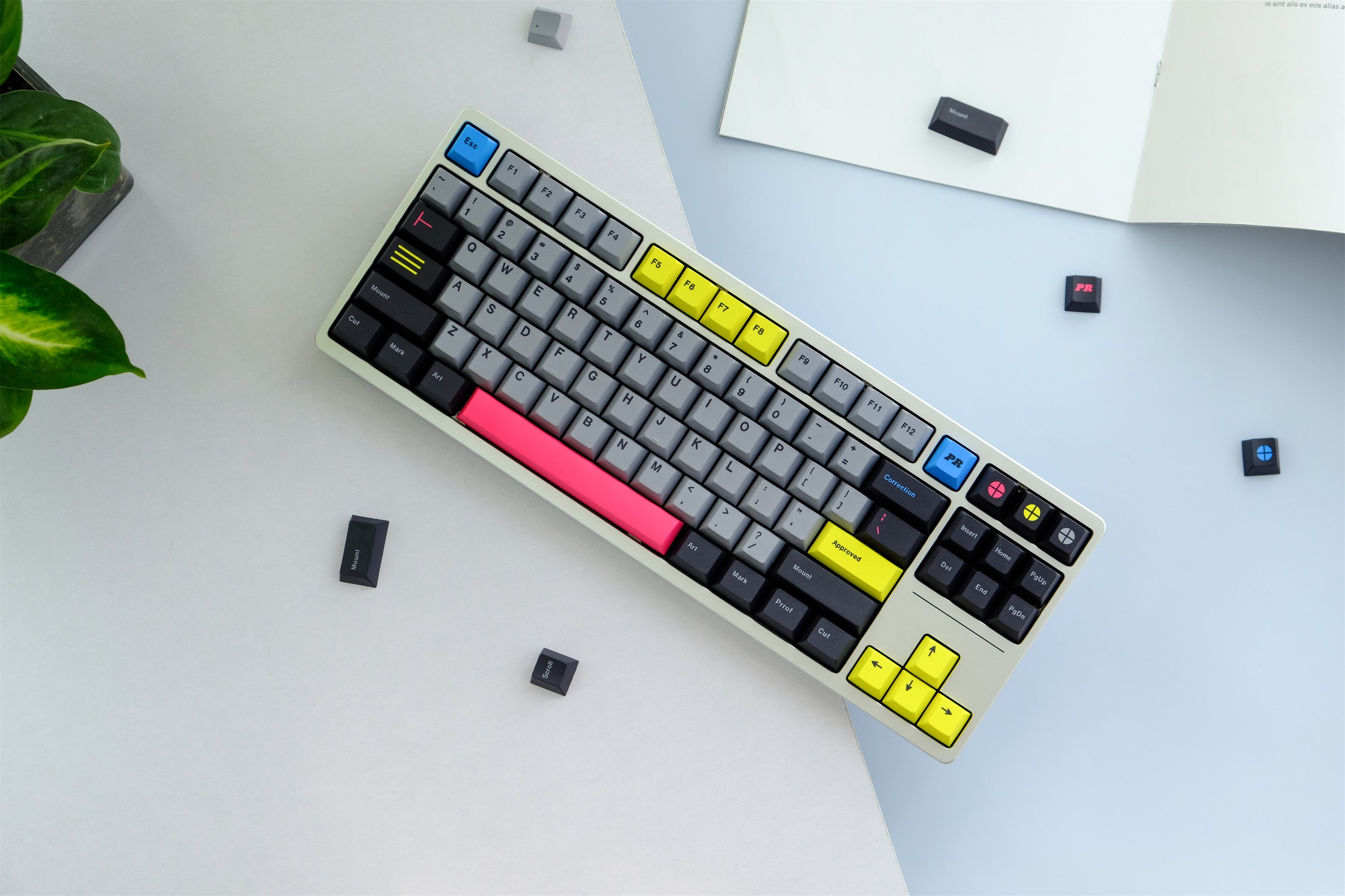 Pre-press Keycaps