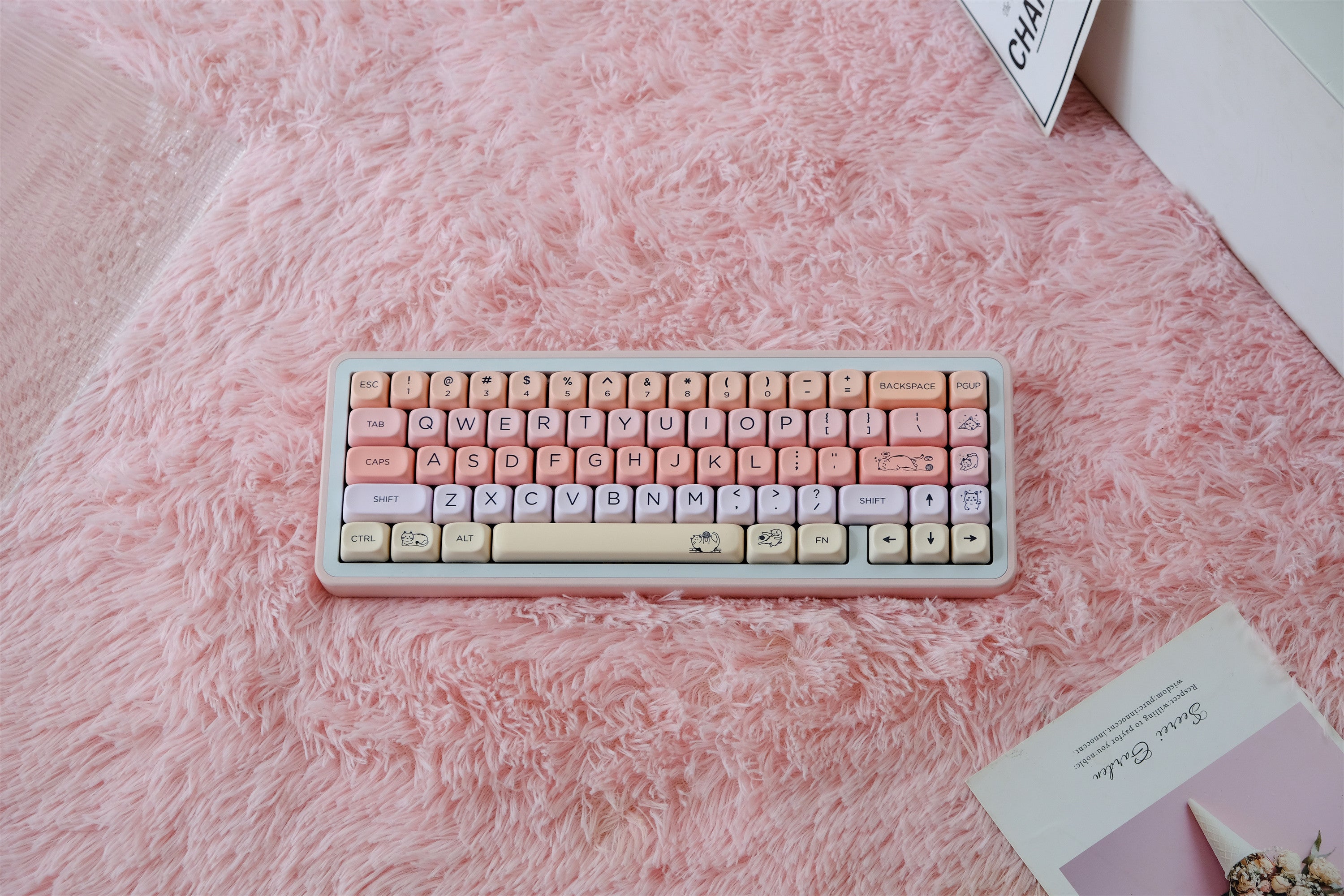Hajimi Kitty Diary Keycaps
