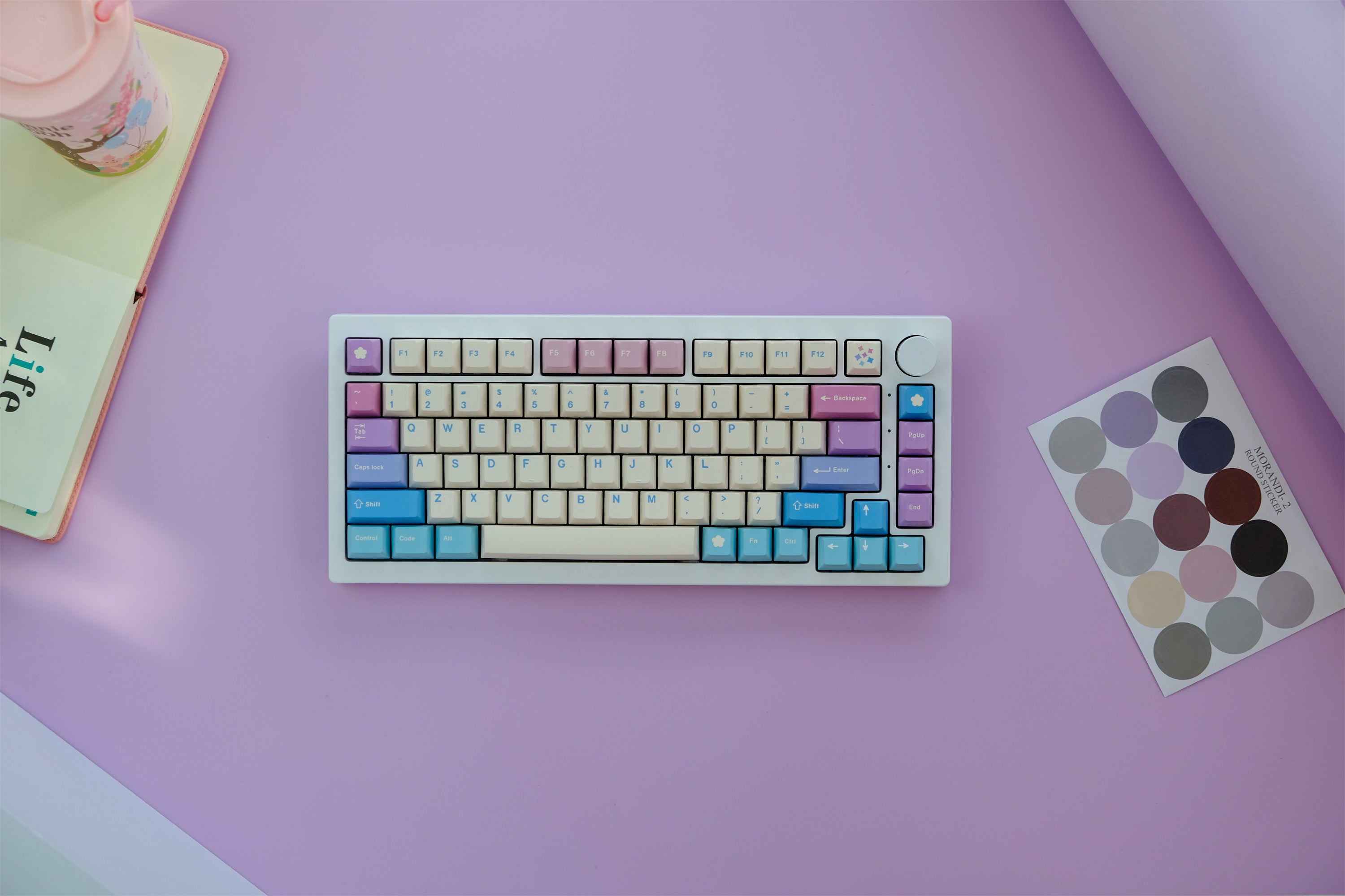Dreamy Cotton Candy Gradient Keycaps