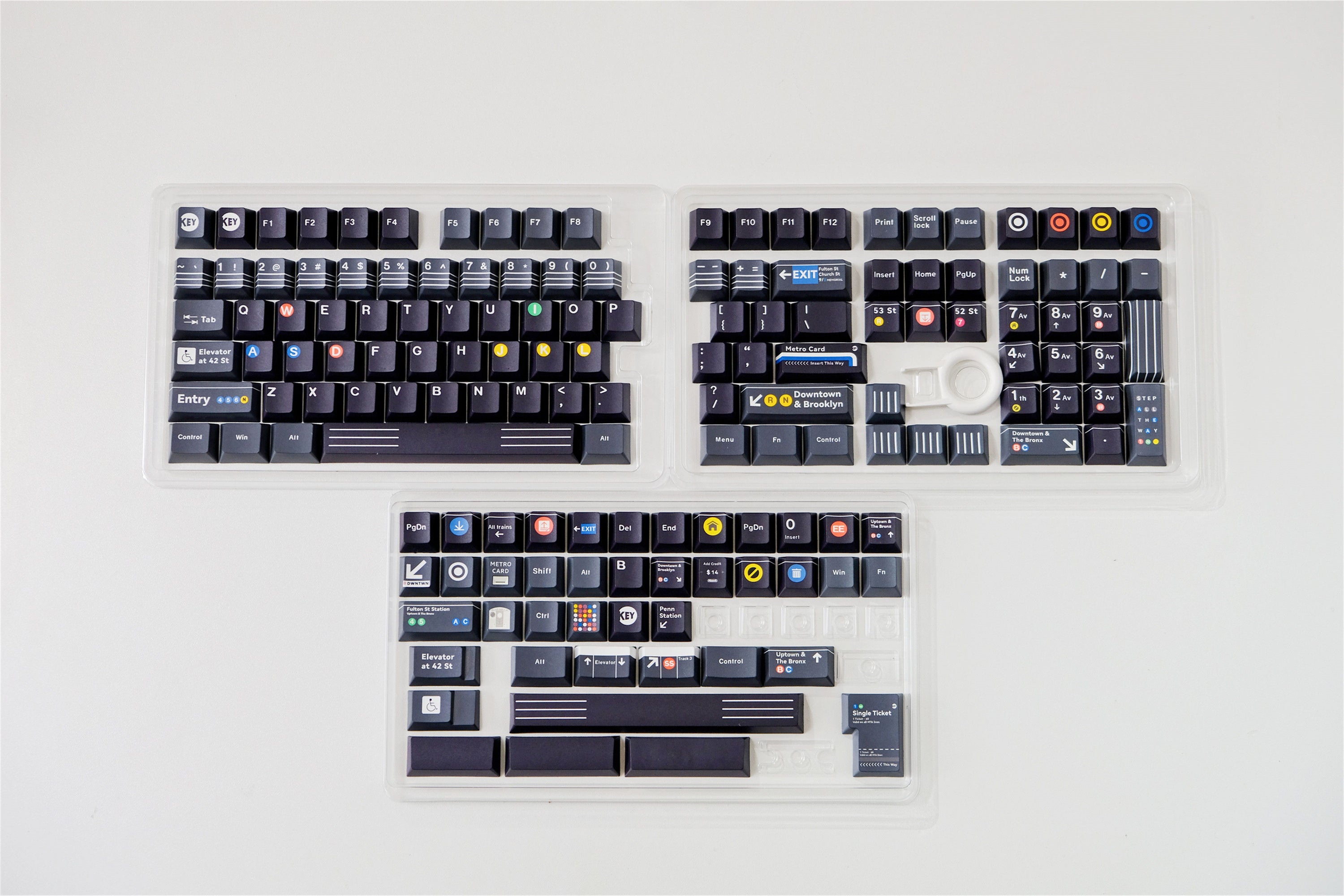 NYC Subway PBT Keycaps - Diykeycap