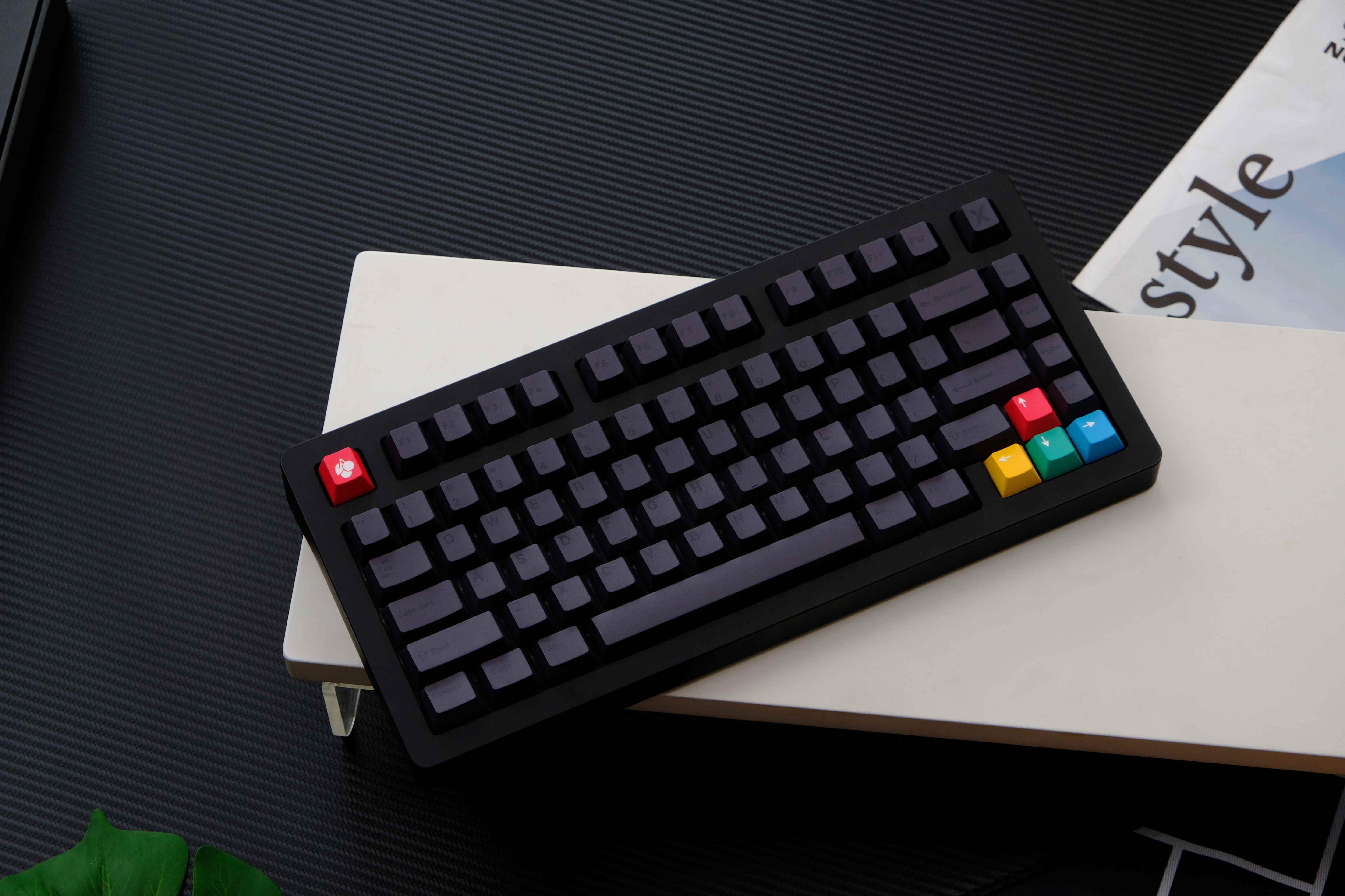Stealth Black PBT keycaps