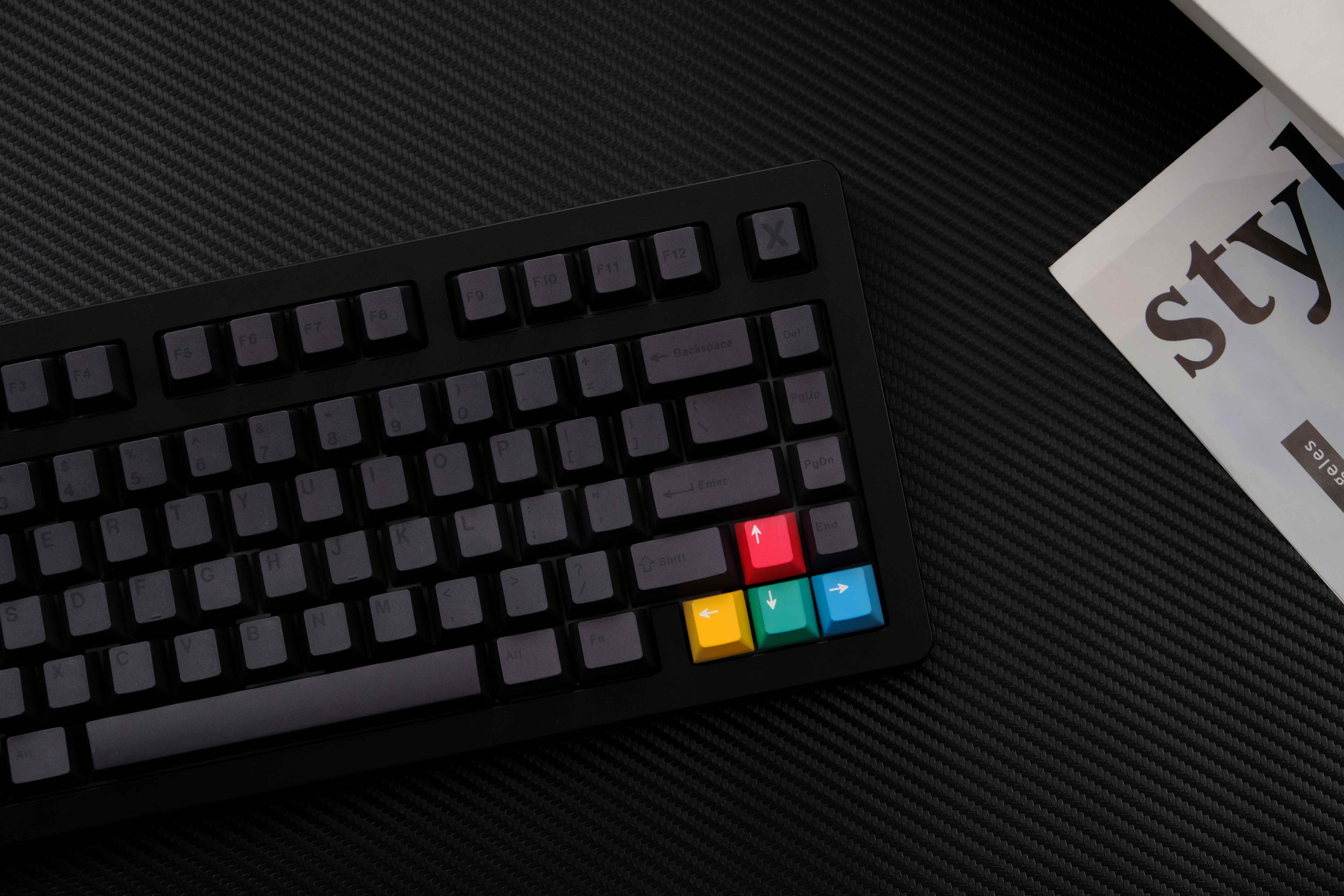 Stealth Black PBT keycaps