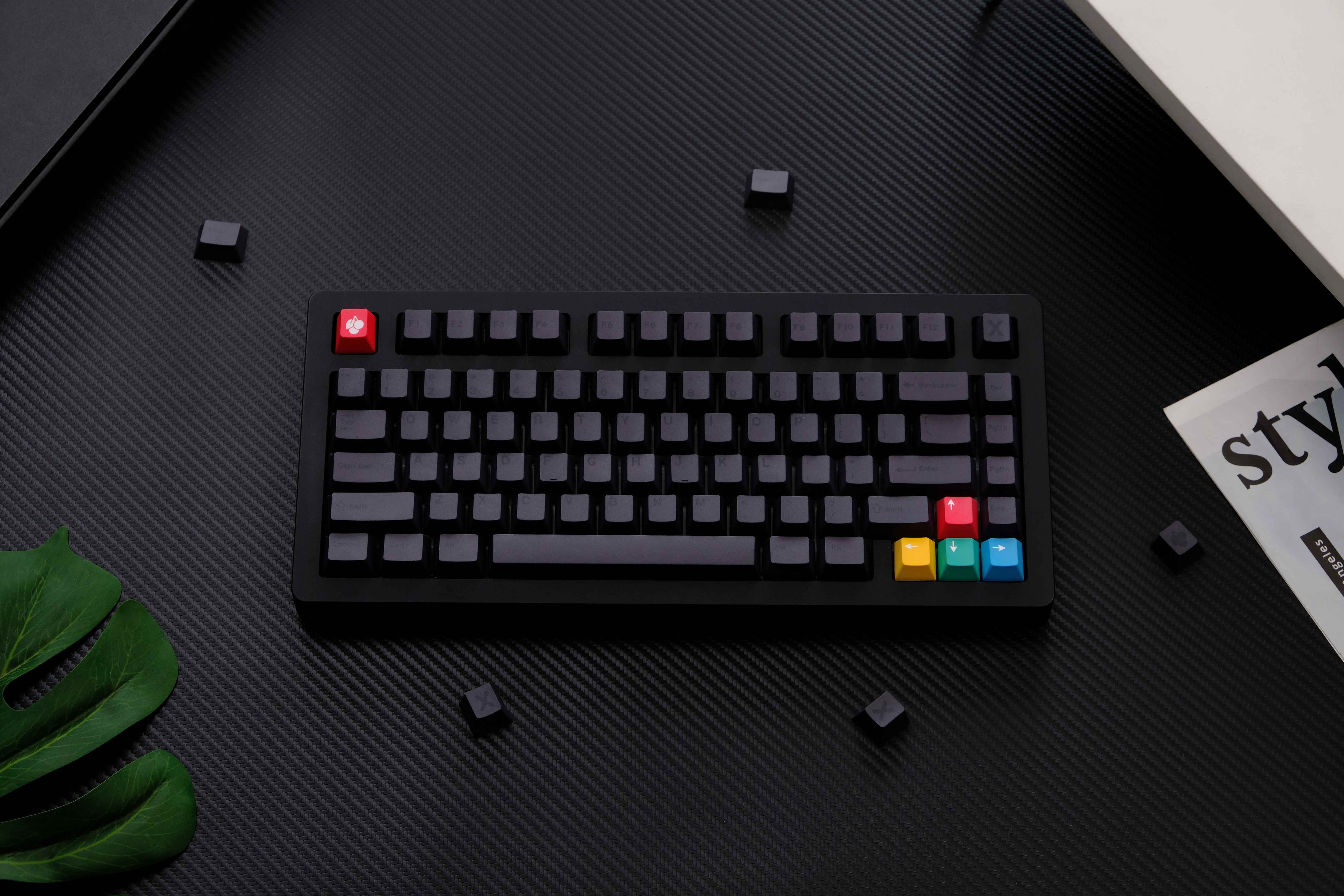 Stealth Black PBT keycaps