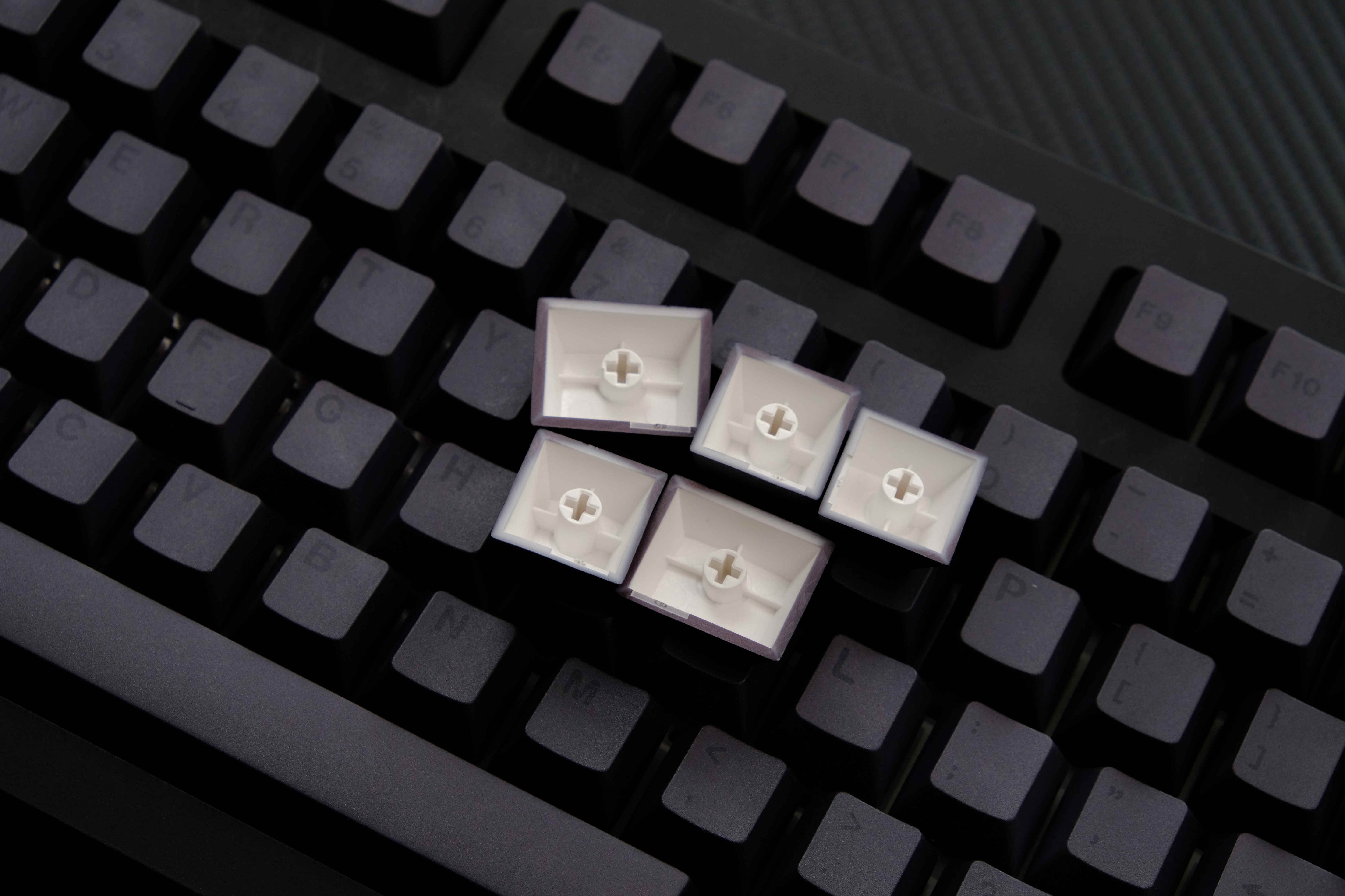 Stealth Black PBT keycaps