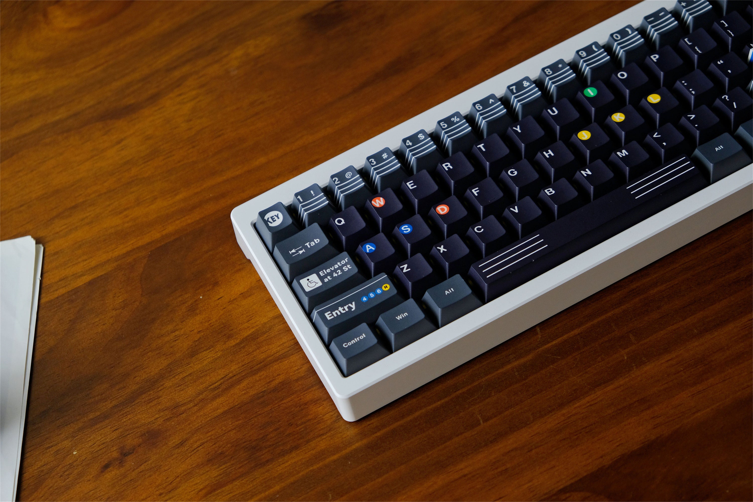 NYC Subway PBT Keycaps - Diykeycap