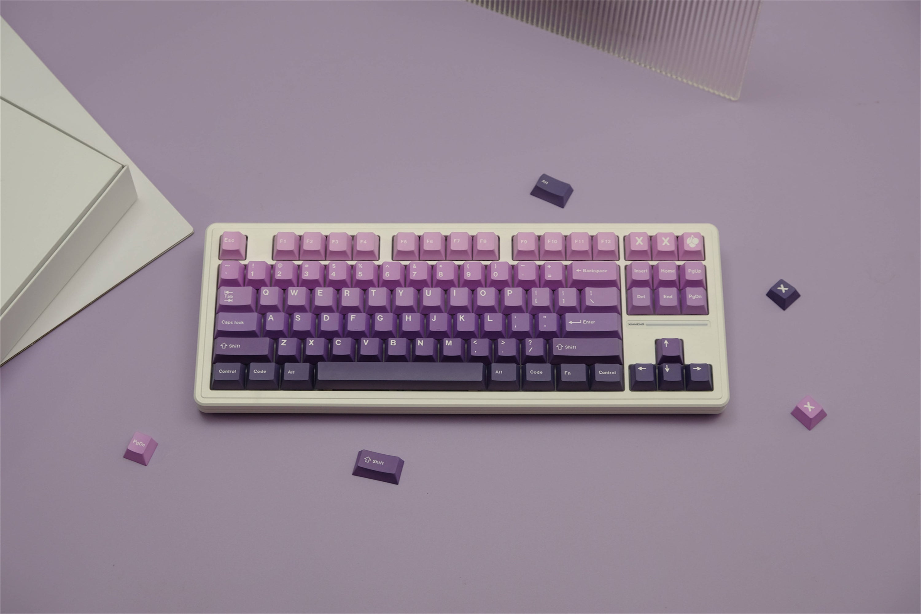 Violet Ombré PBT Keycaps