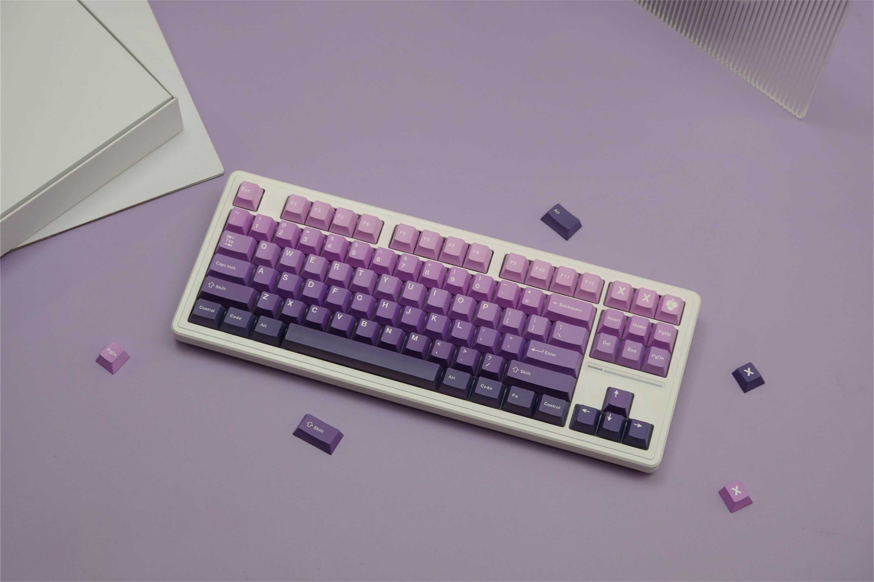 Violet Ombré PBT Keycaps