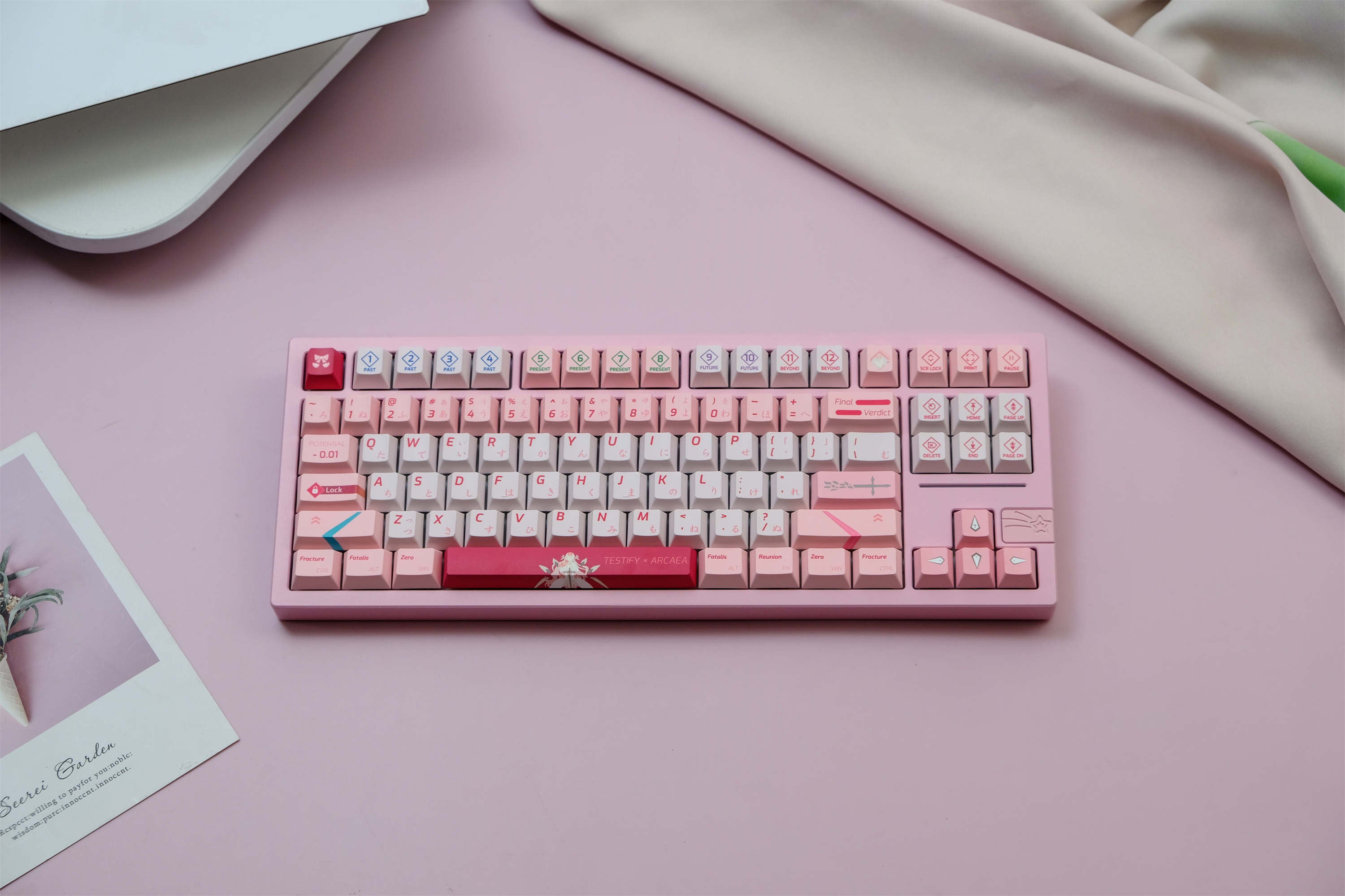 ARCAEA Pink PBT Keycaps