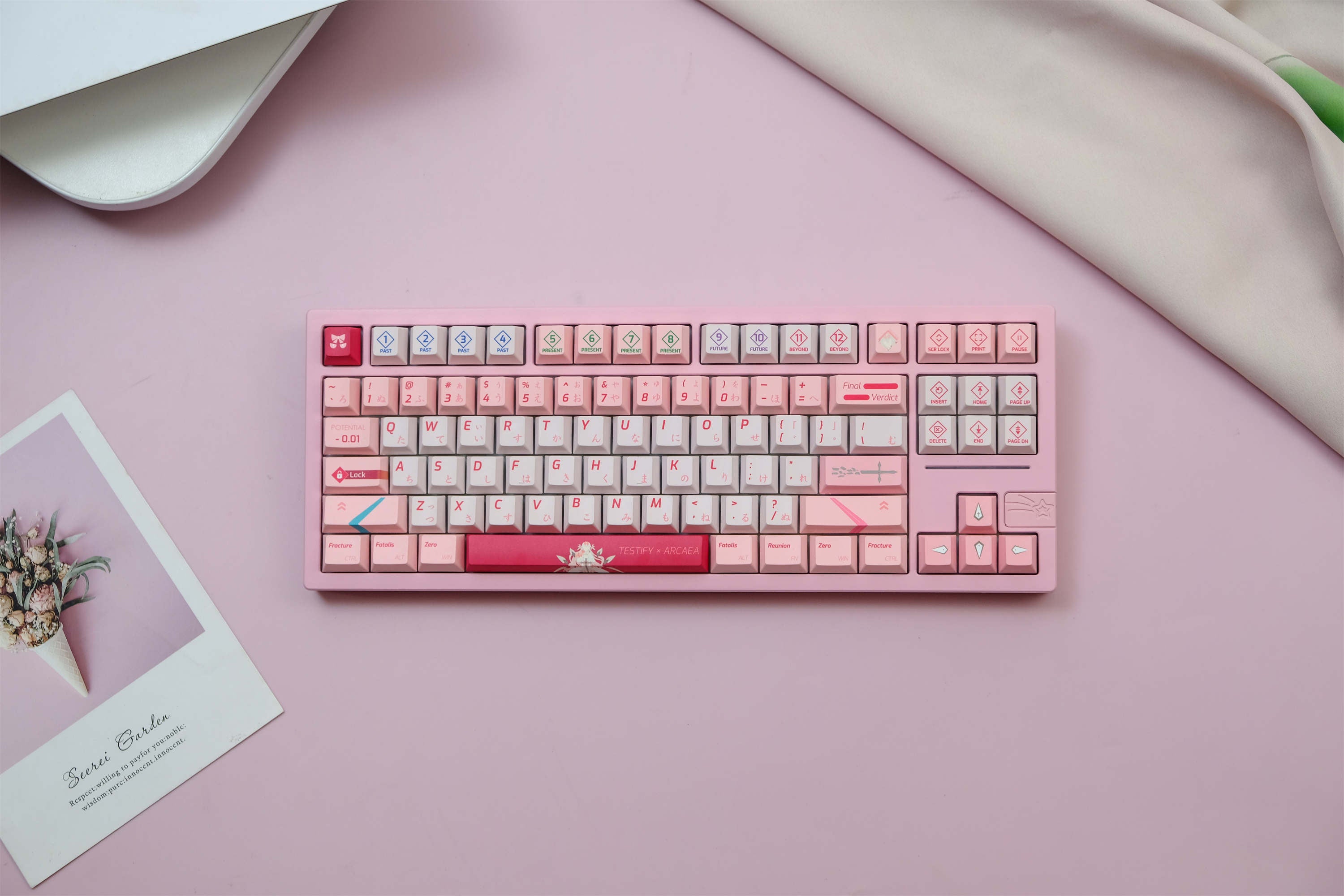 ARCAEA Pink PBT Keycaps