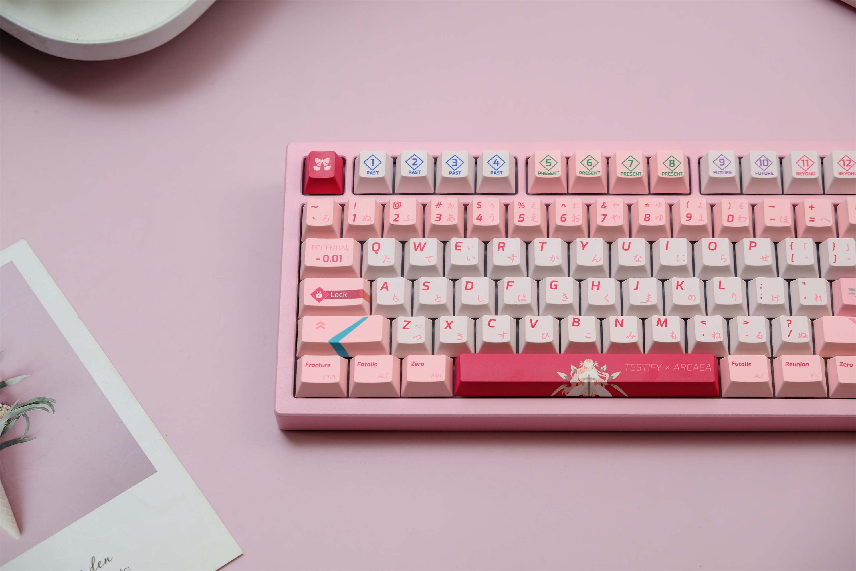 ARCAEA Pink PBT Keycaps