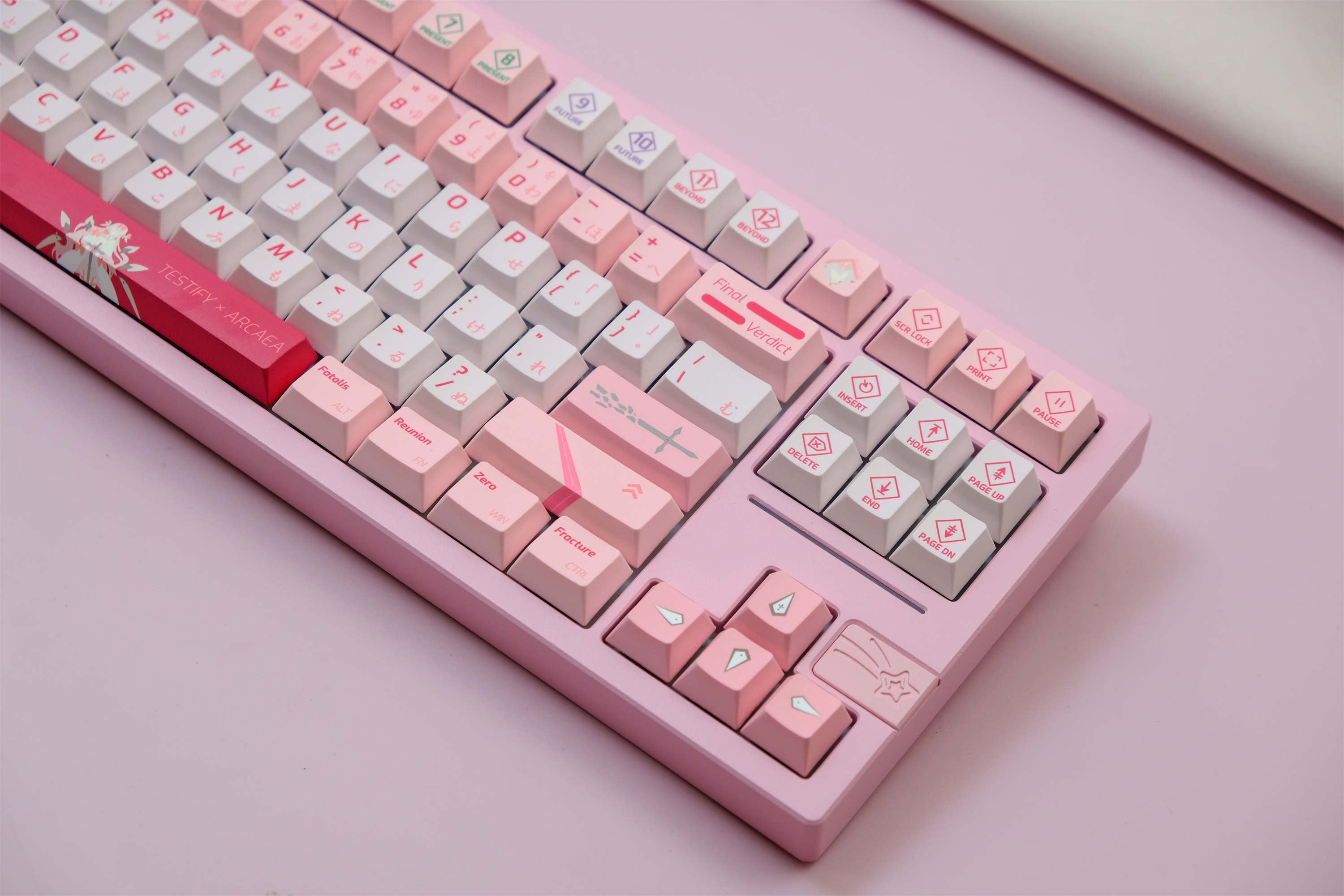 ARCAEA Pink PBT Keycaps
