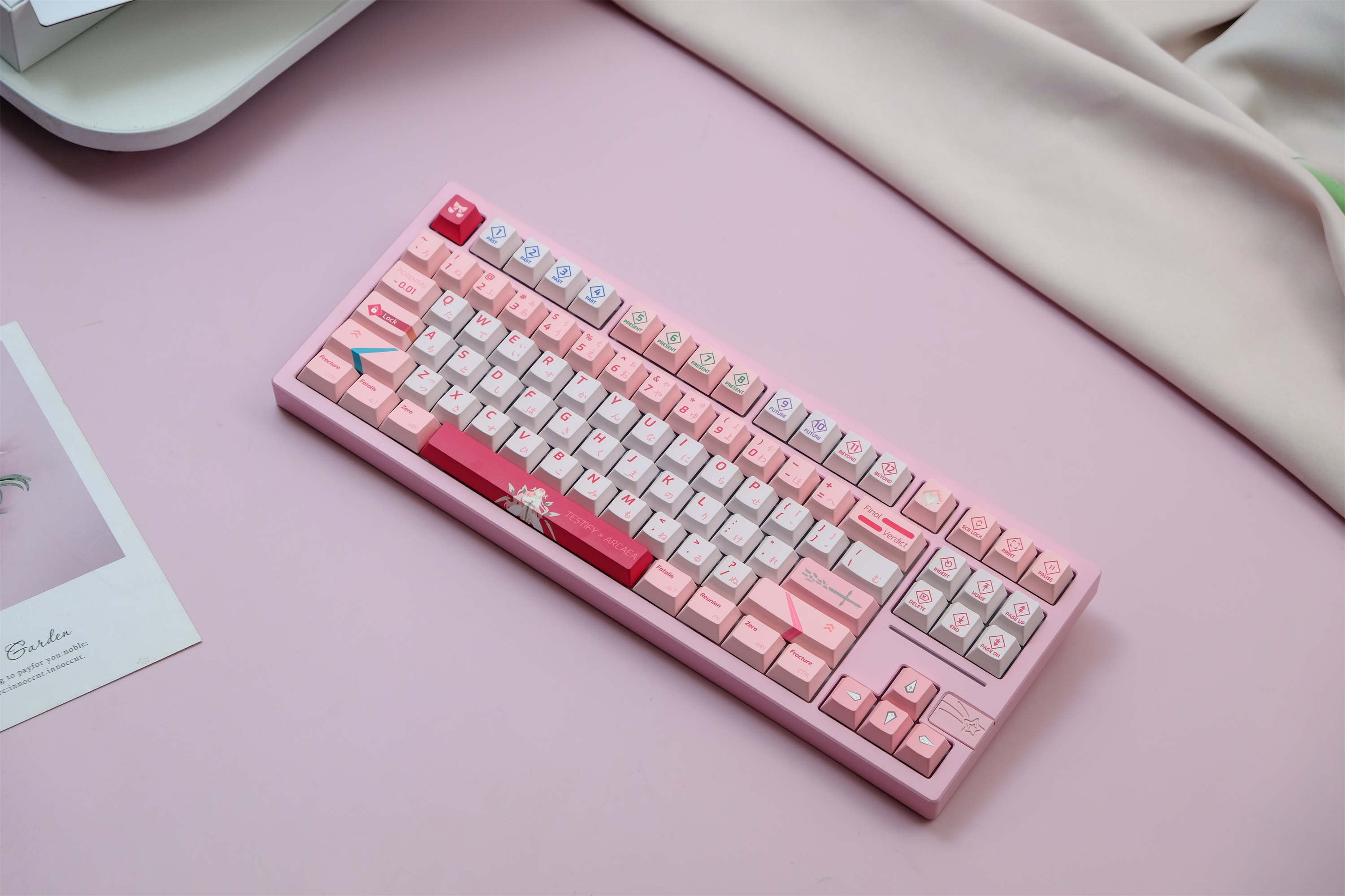 ARCAEA Pink PBT Keycaps