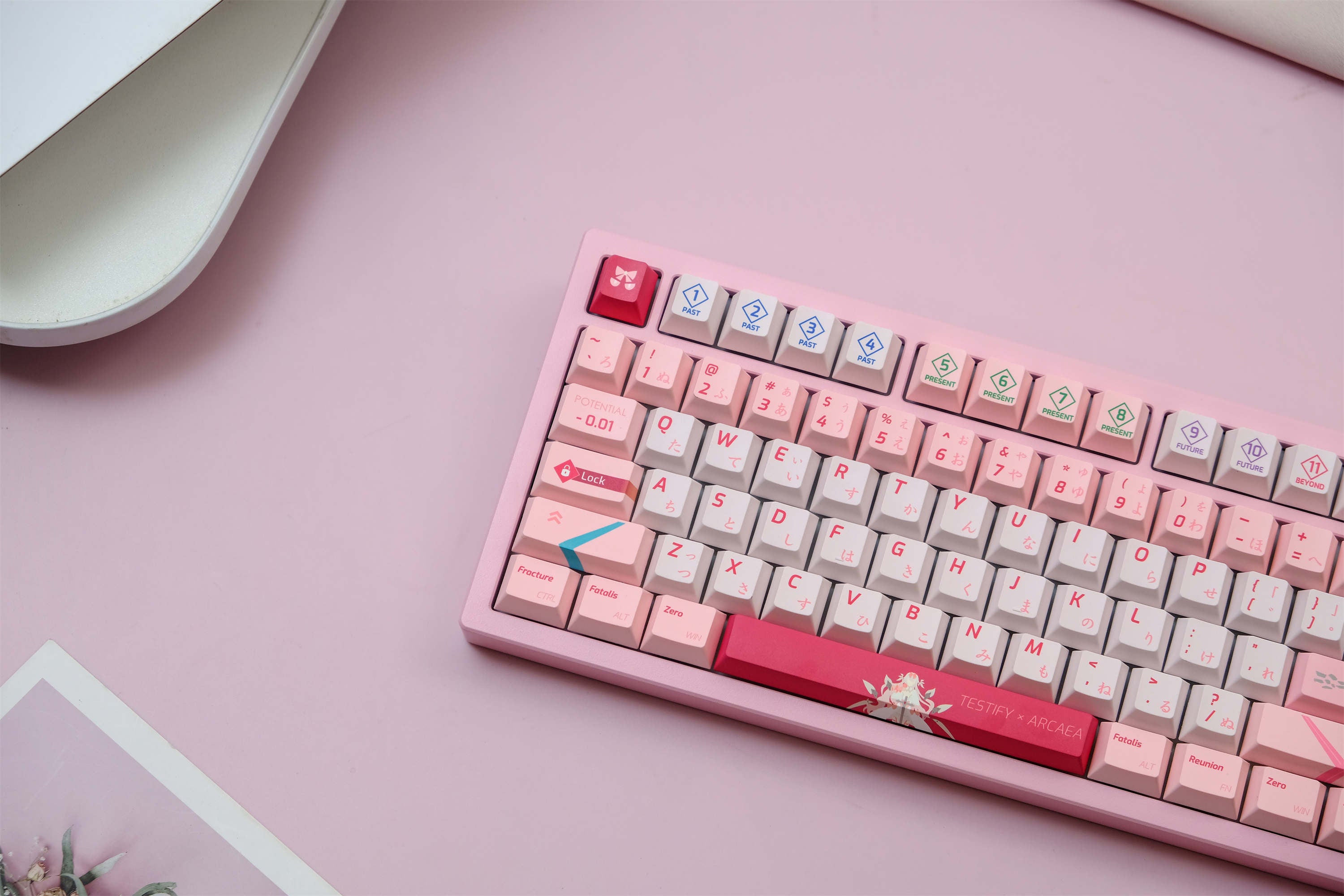 ARCAEA Pink PBT Keycaps