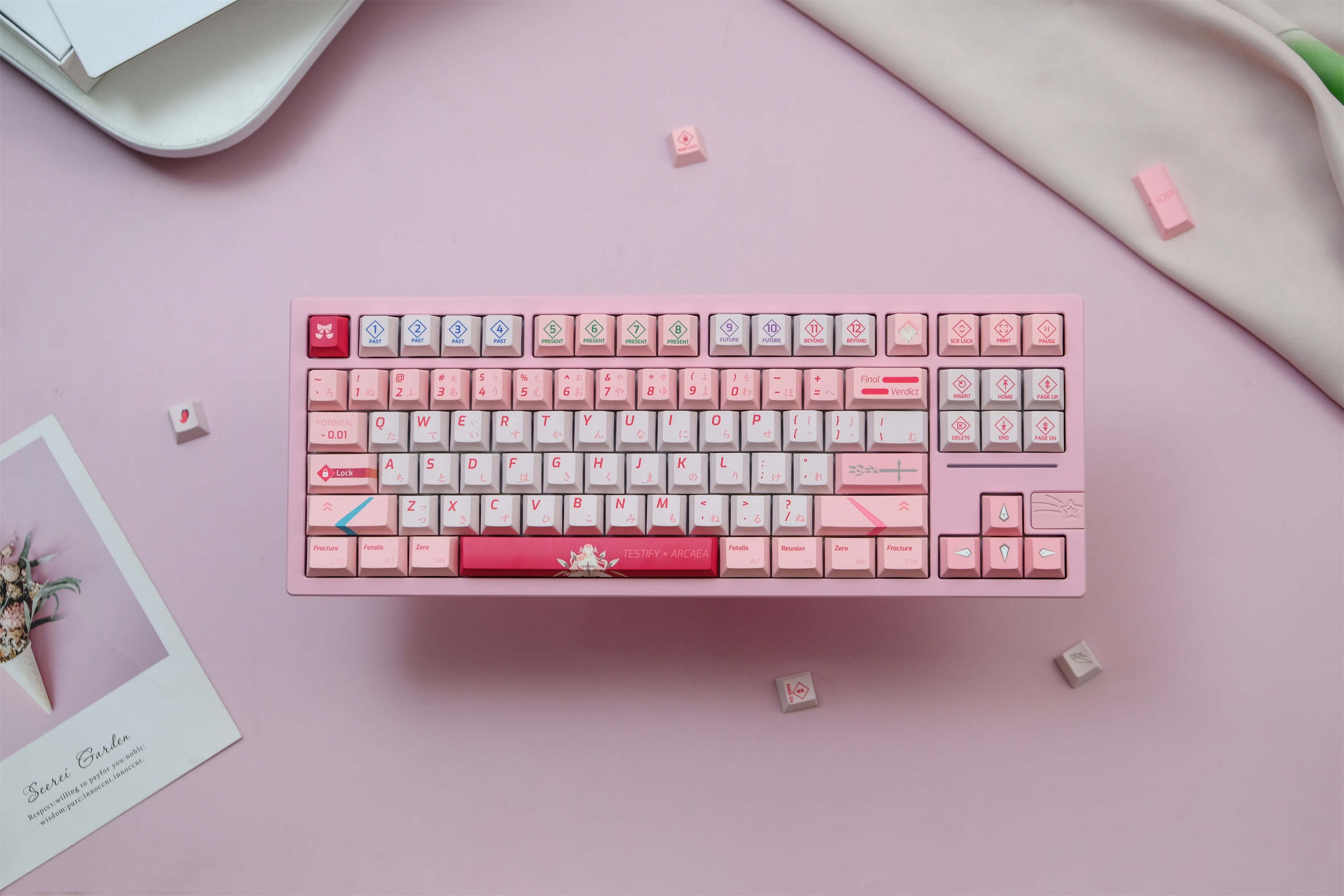 ARCAEA Pink PBT Keycaps
