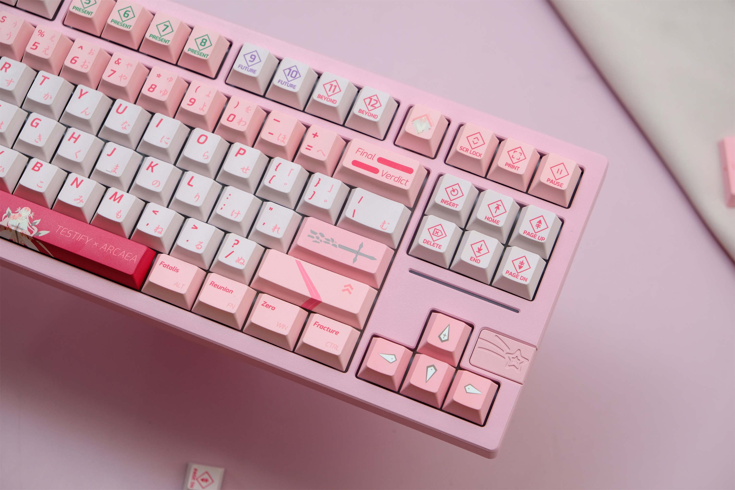ARCAEA Pink PBT Keycaps
