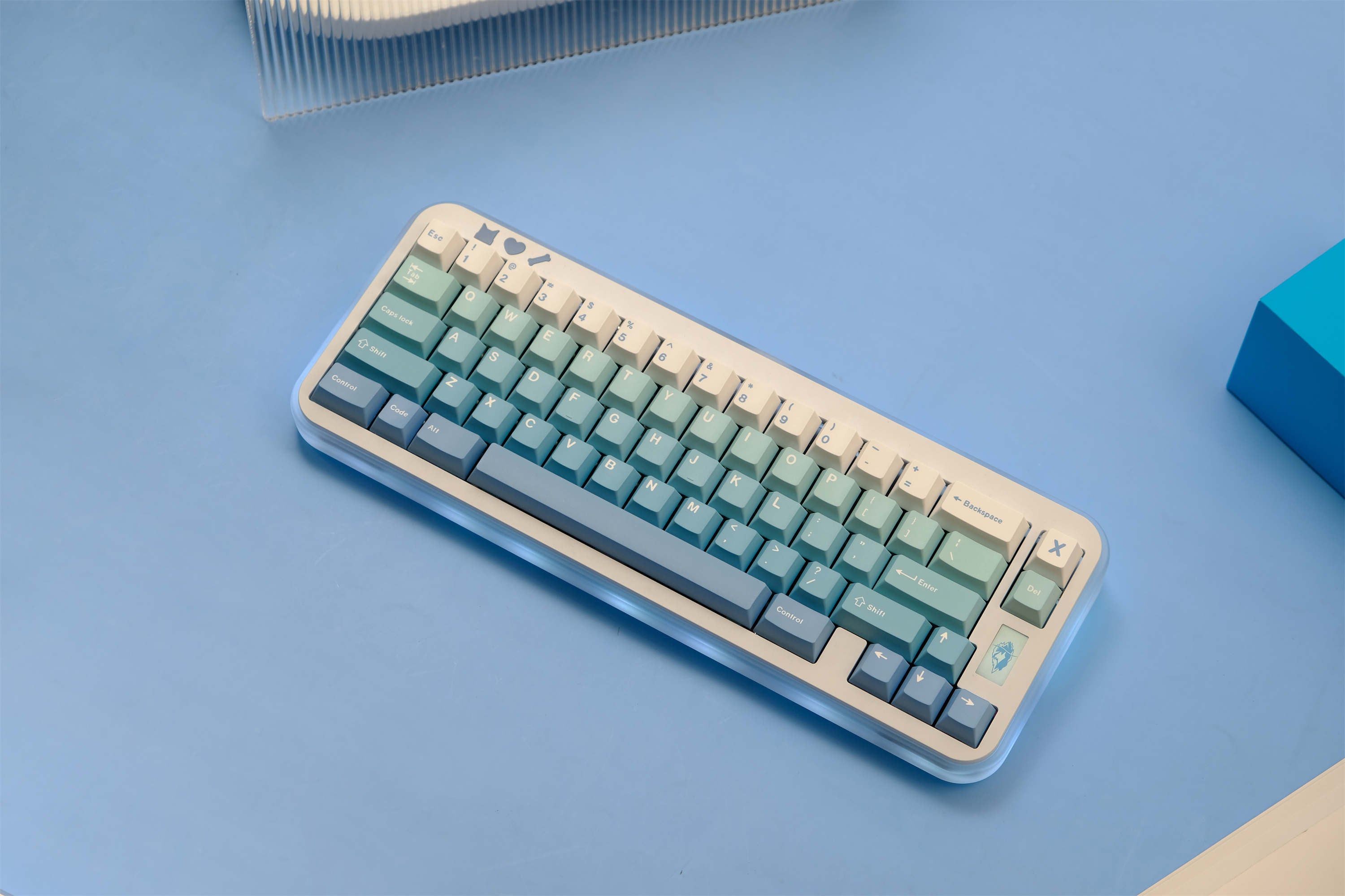 Snowy Ombré PBT Keycaps