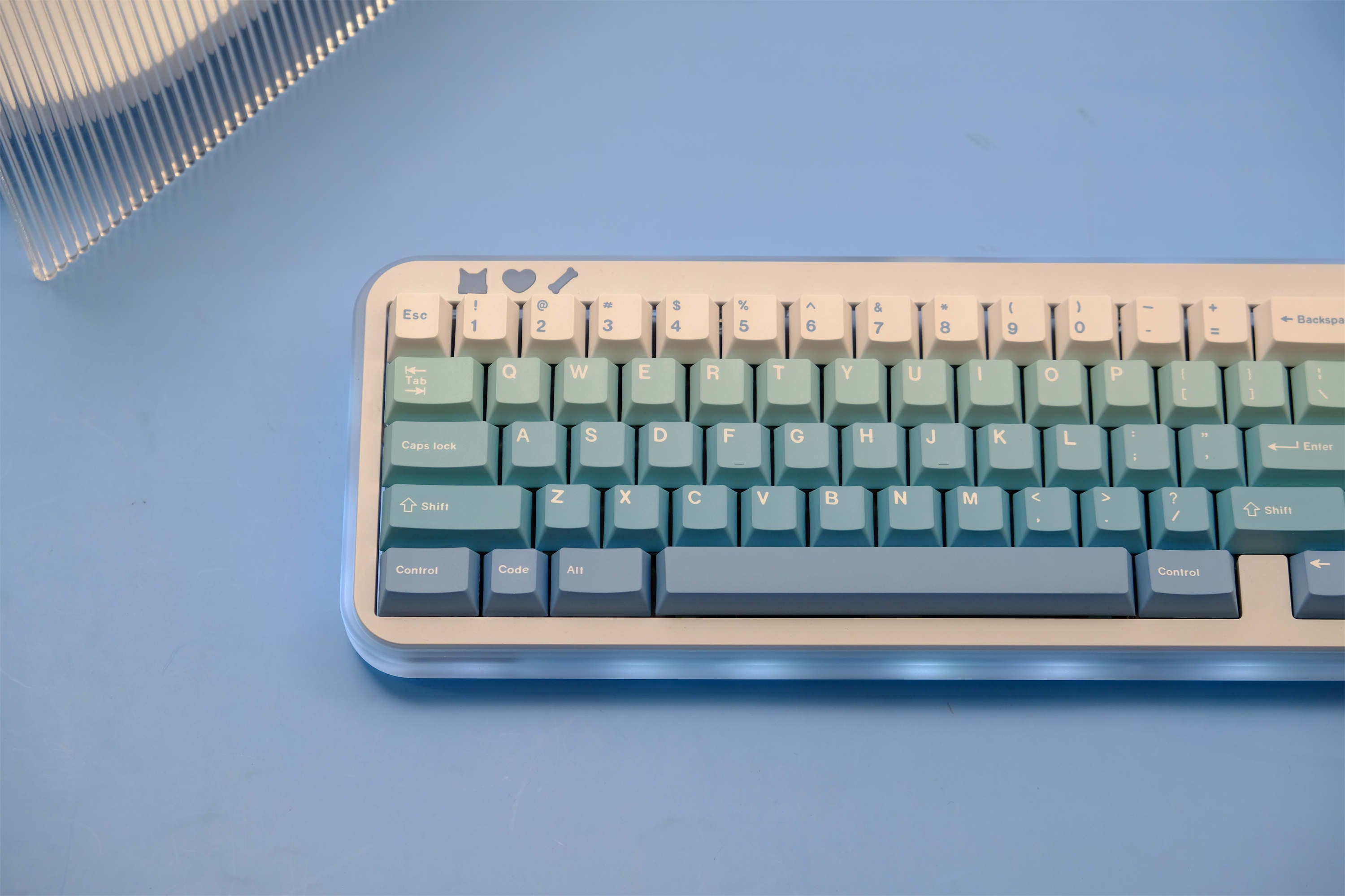 Snowy Ombré PBT Keycaps