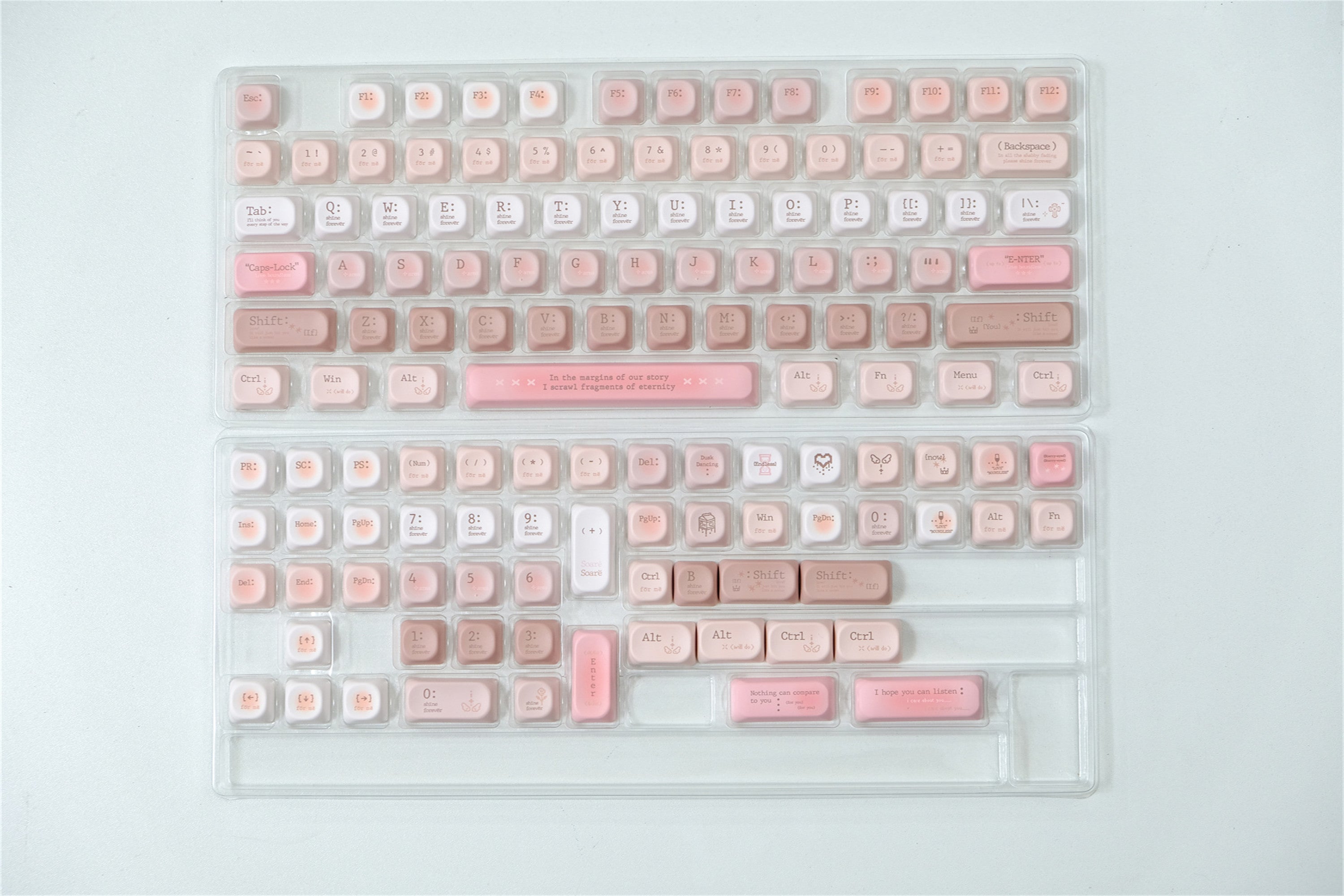 Tipsy Rose Romantic Keycaps - Diykeycap
