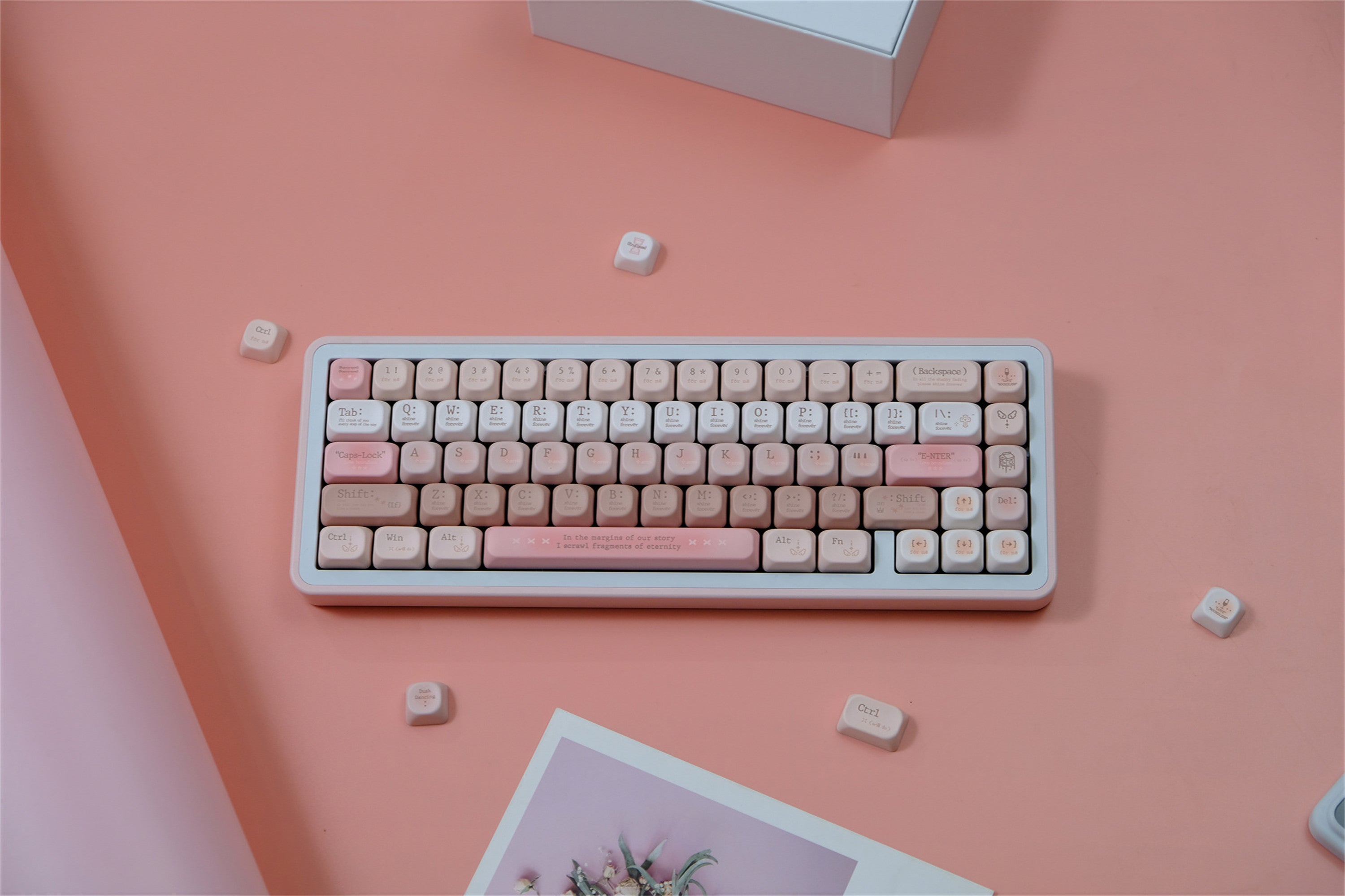 Tipsy Rose Romantic Keycaps - Diykeycap