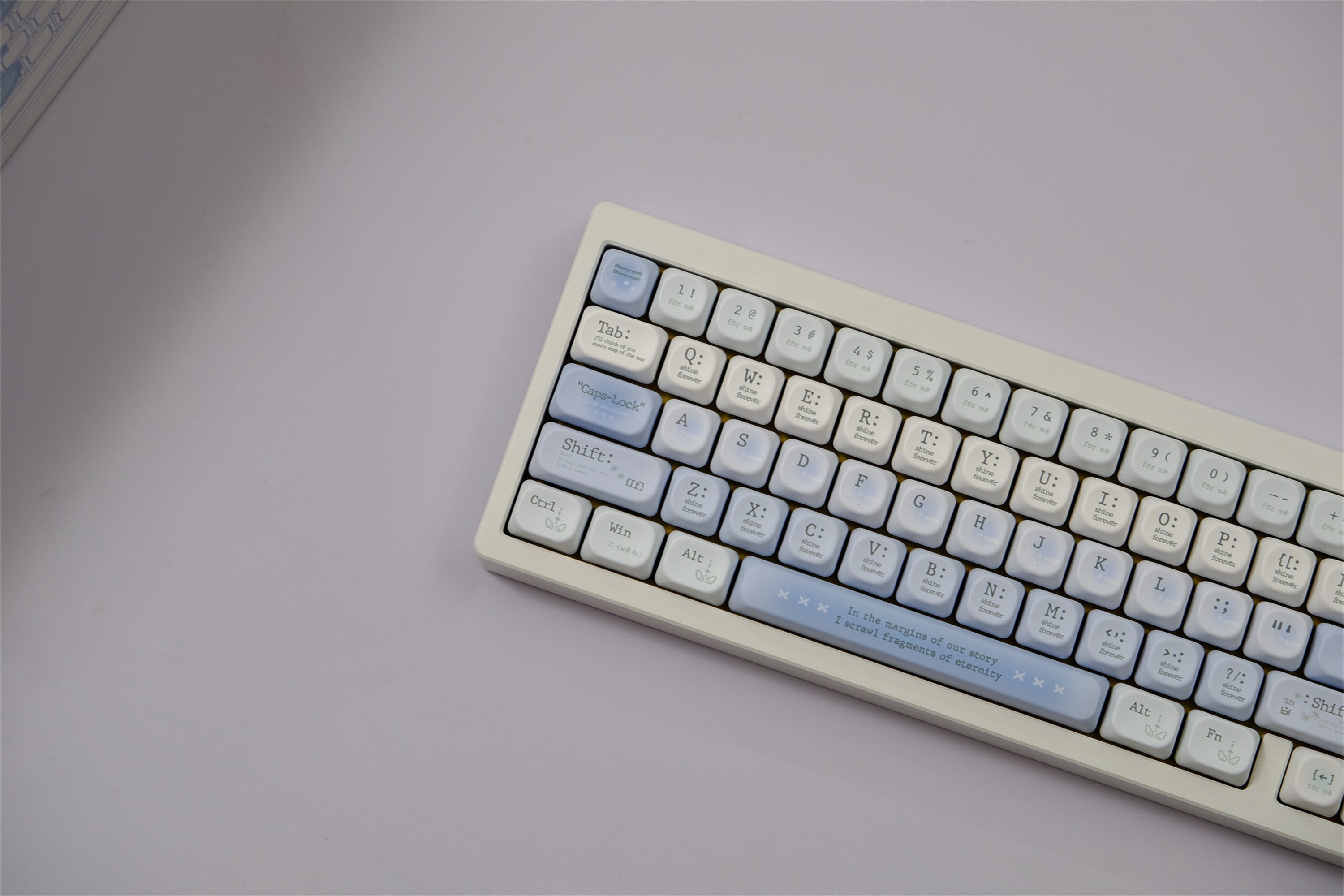 Tipsy Blue Rose Romantic Keycaps