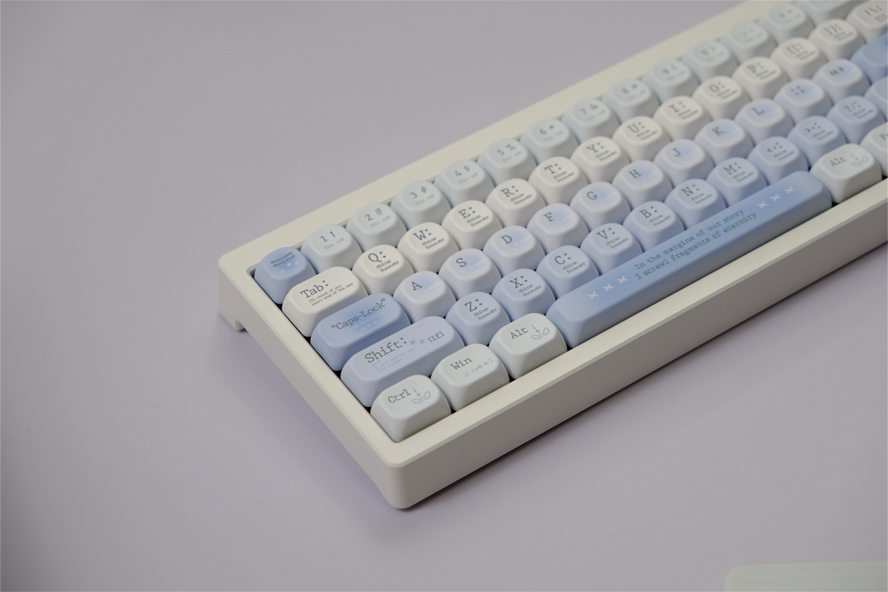 Tipsy Blue Rose Romantic Keycaps