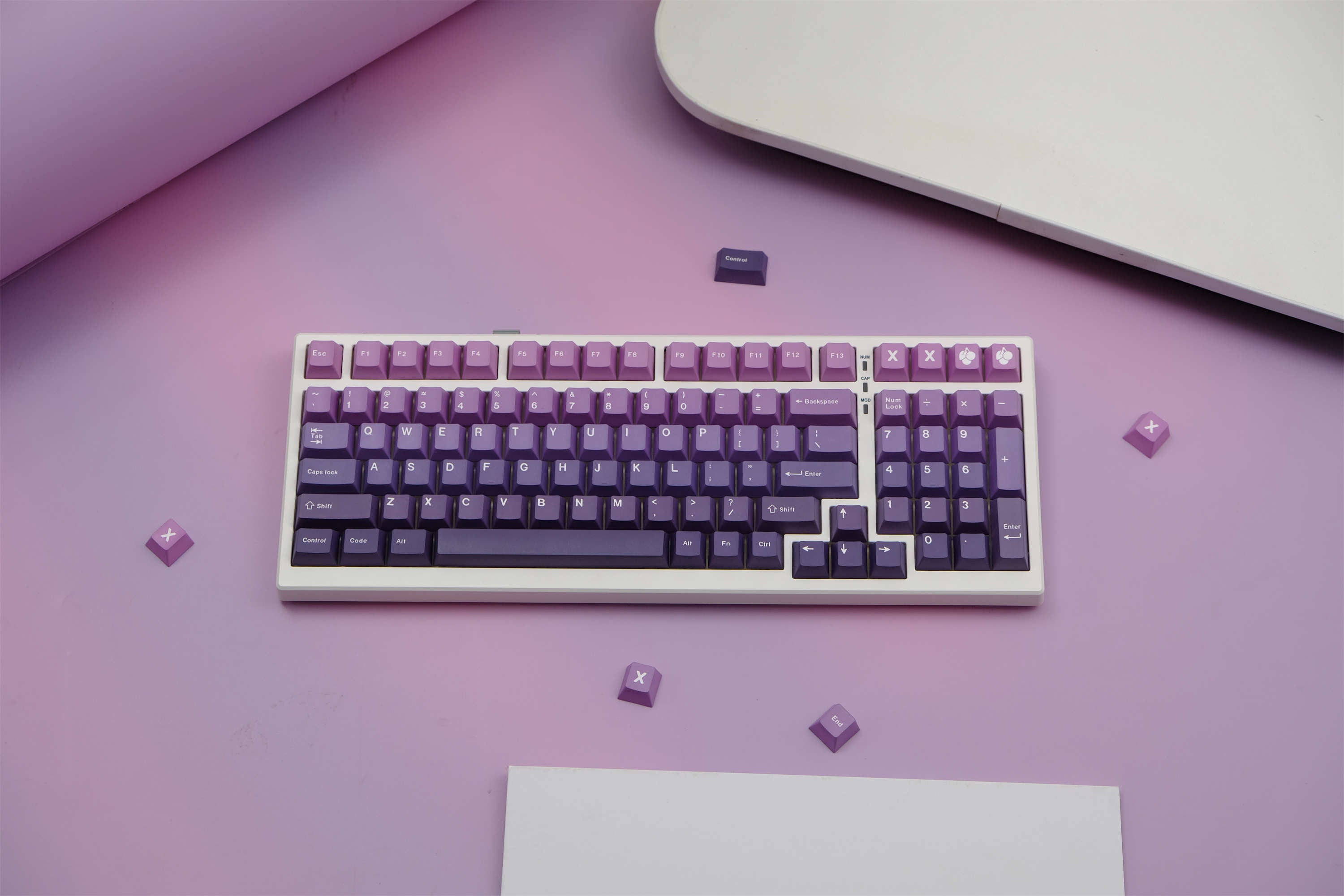 Amethyst Gradient PBT Keycaps