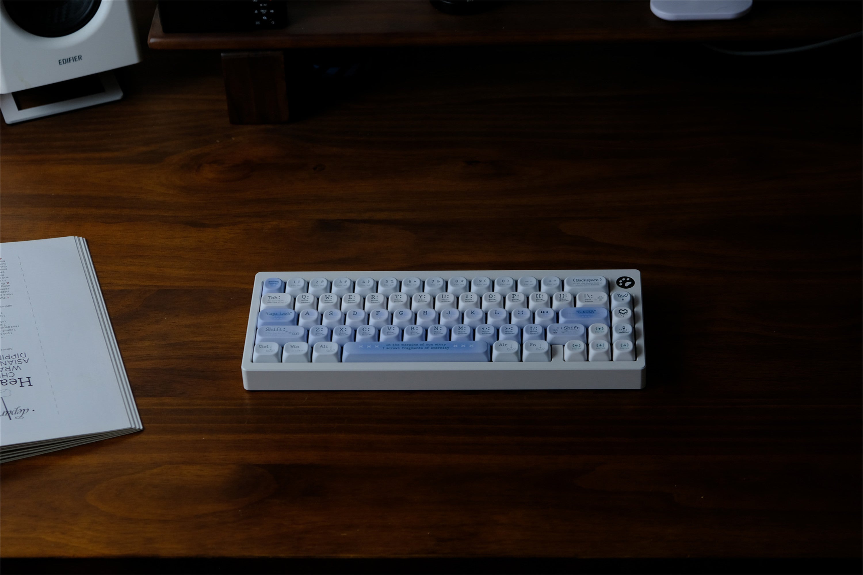 Tipsy Blue Rose Romantic Keycaps