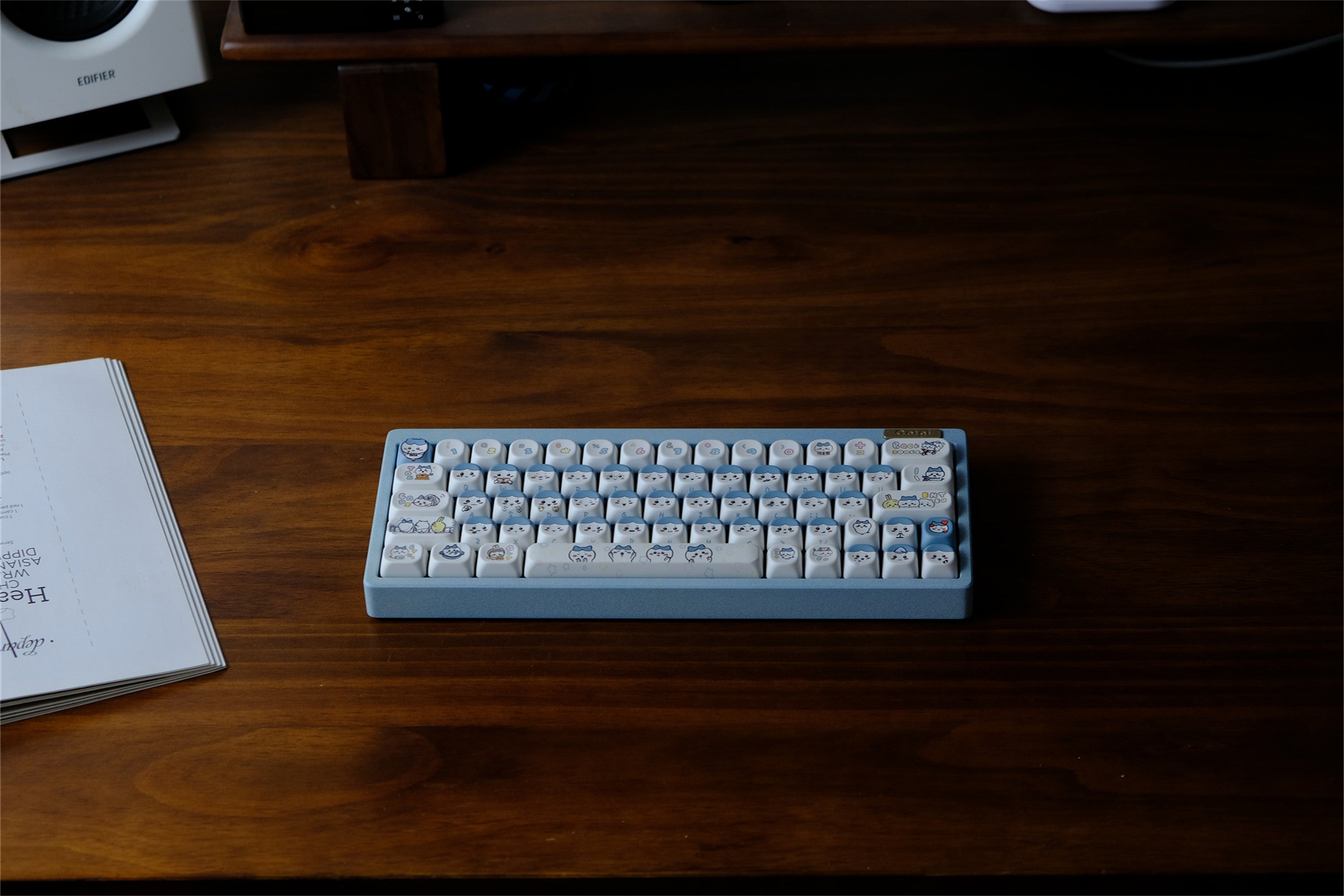 Hachiware Blue Cat Keycaps
