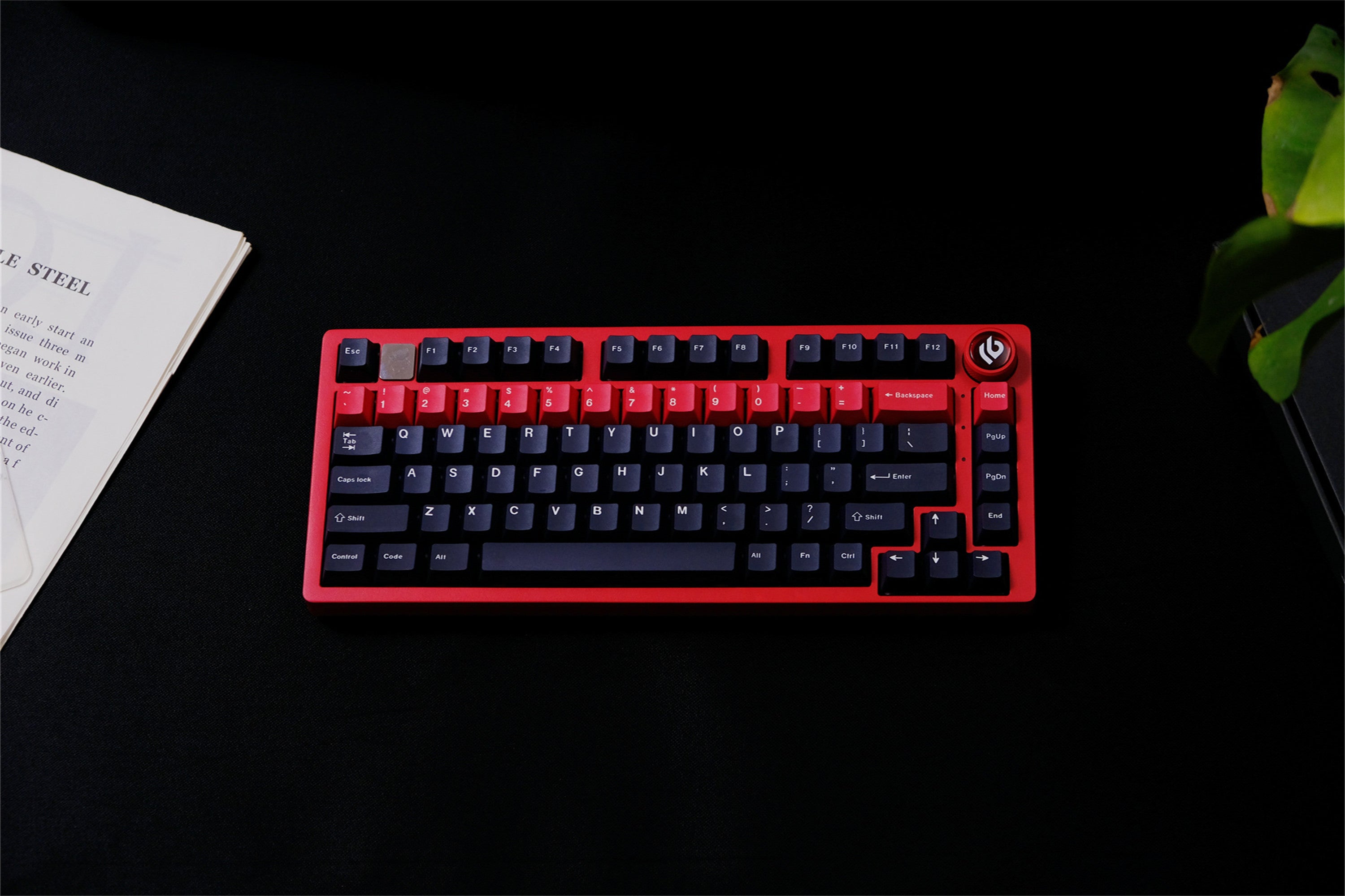 Tactical Black & Red Keycaps