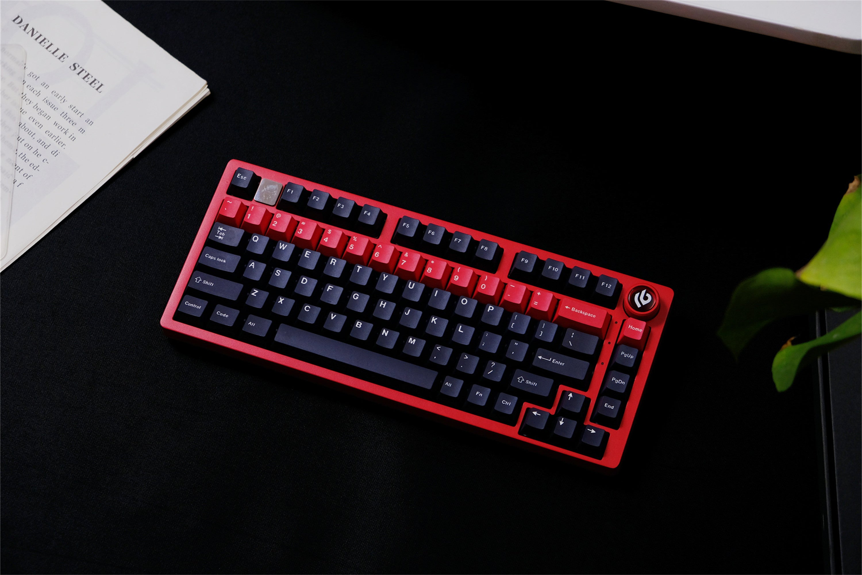 Tactical Black & Red Keycaps