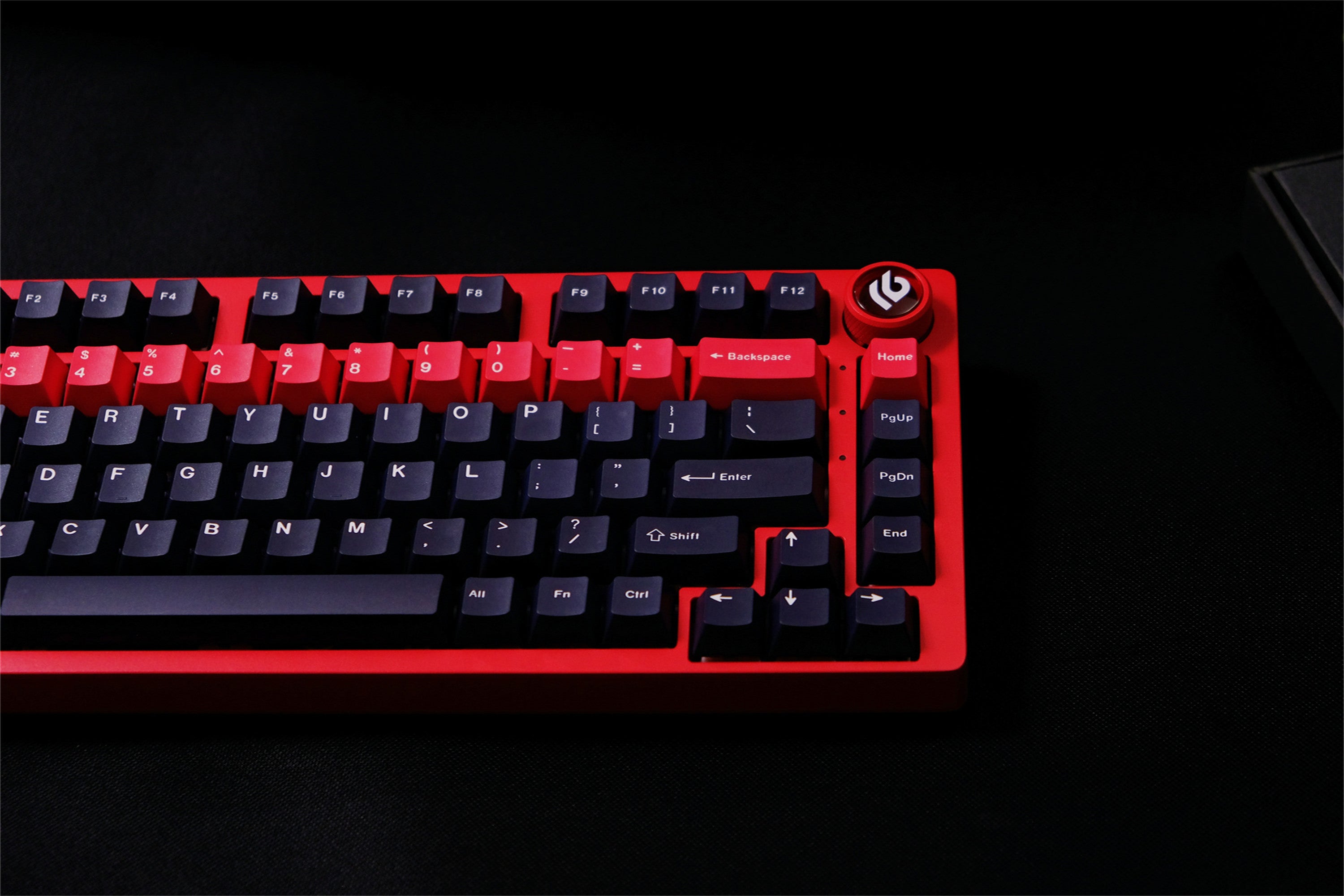 Tactical Black & Red Keycaps