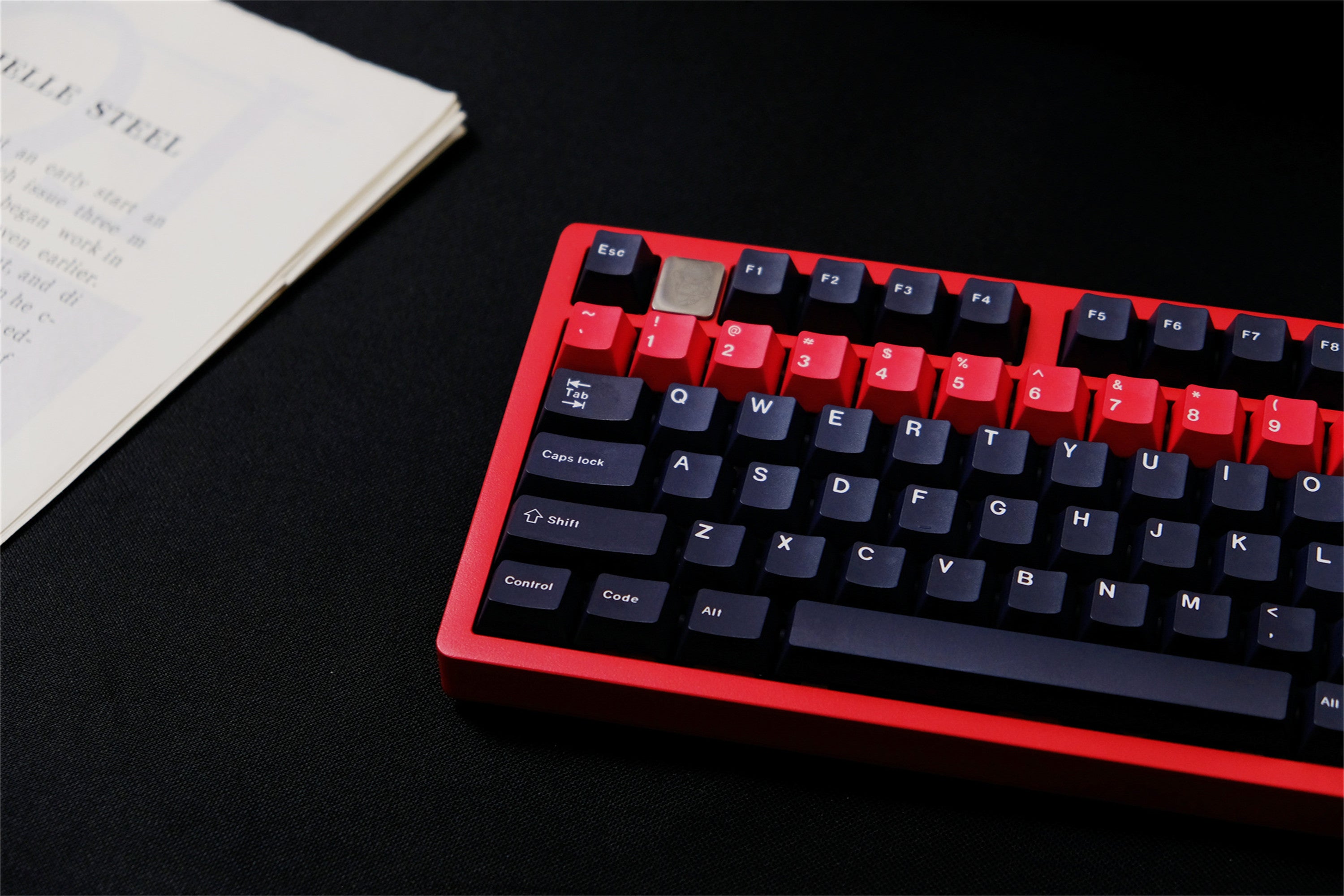 Tactical Black & Red Keycaps