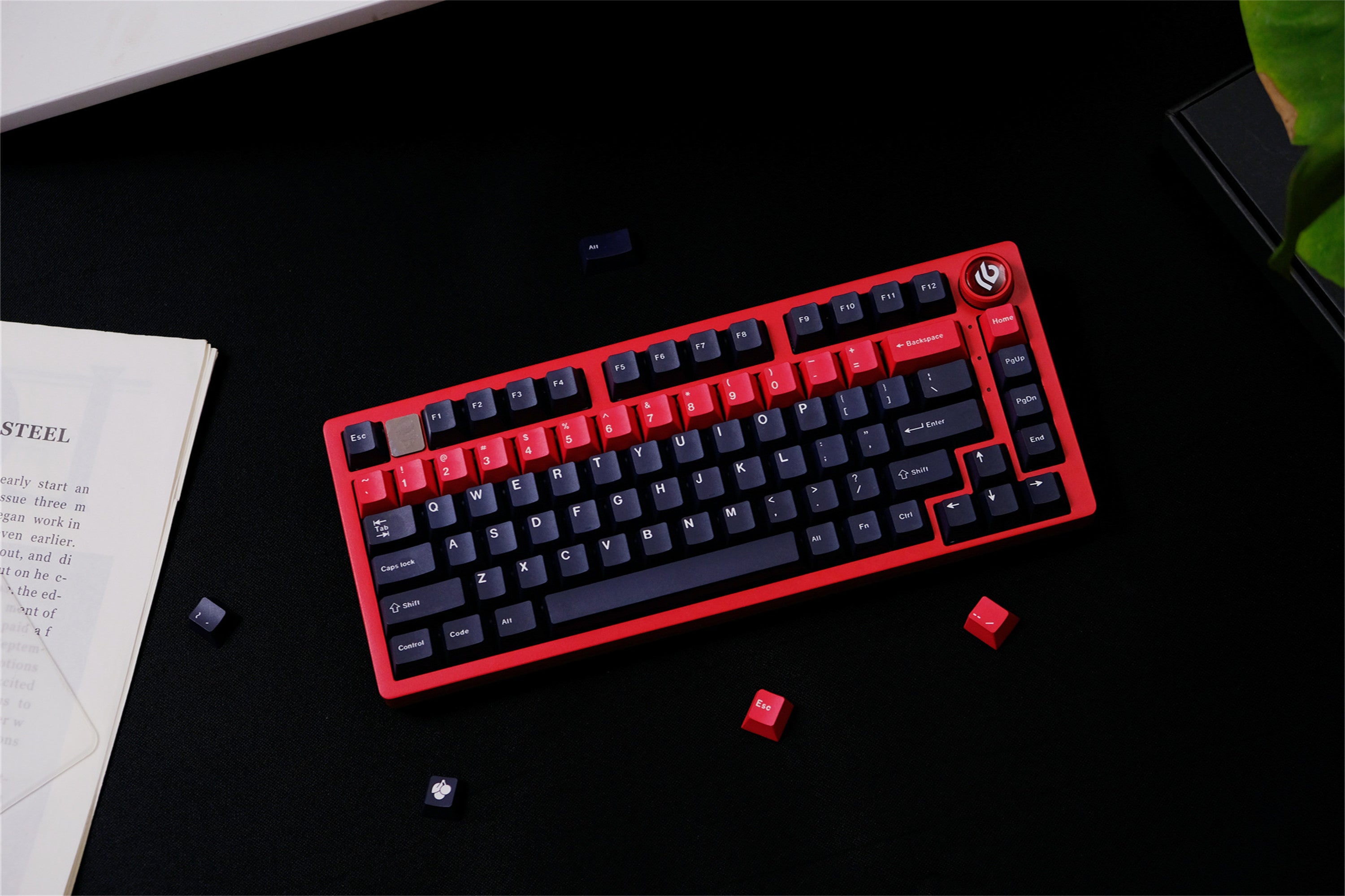 Tactical Black & Red Keycaps