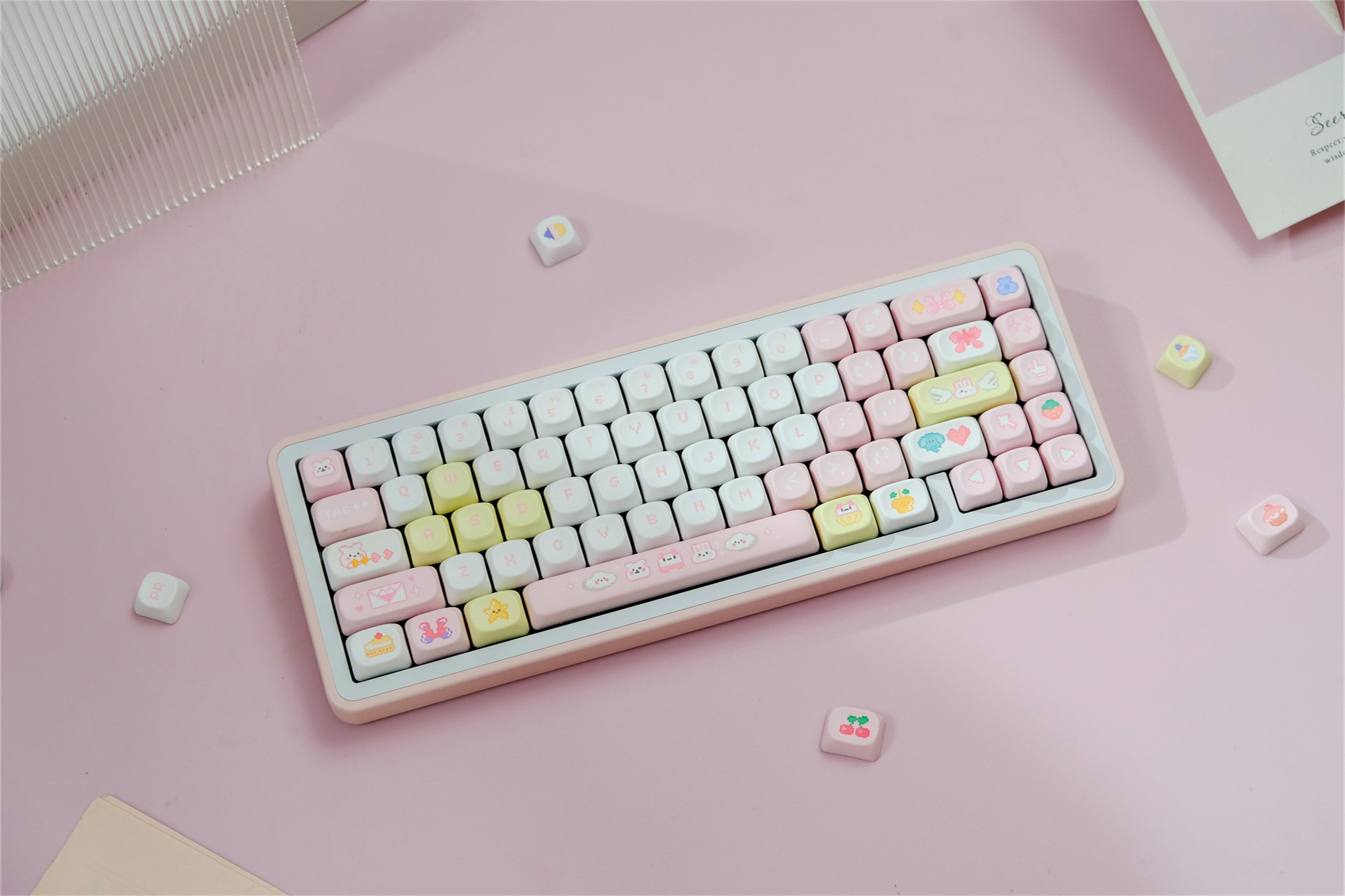 Pixel Baby PBT keycaps