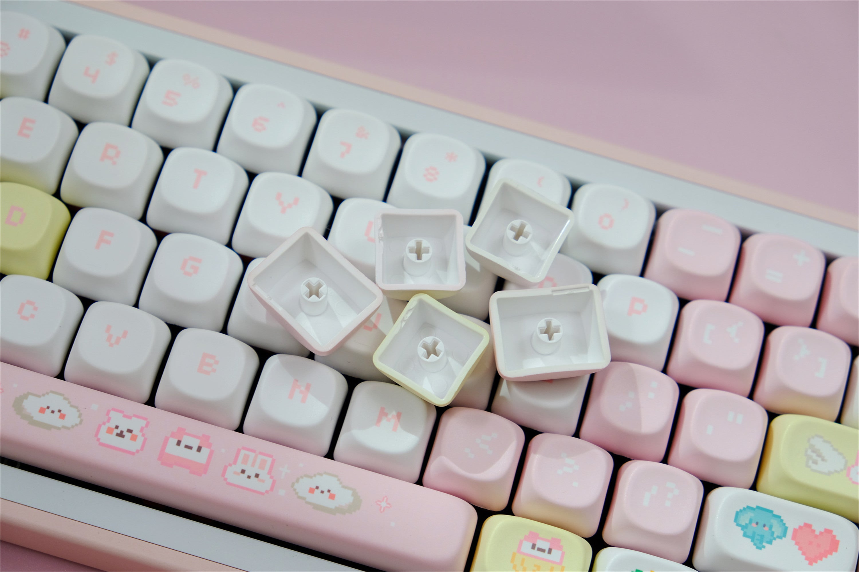 Pixel Baby PBT keycaps