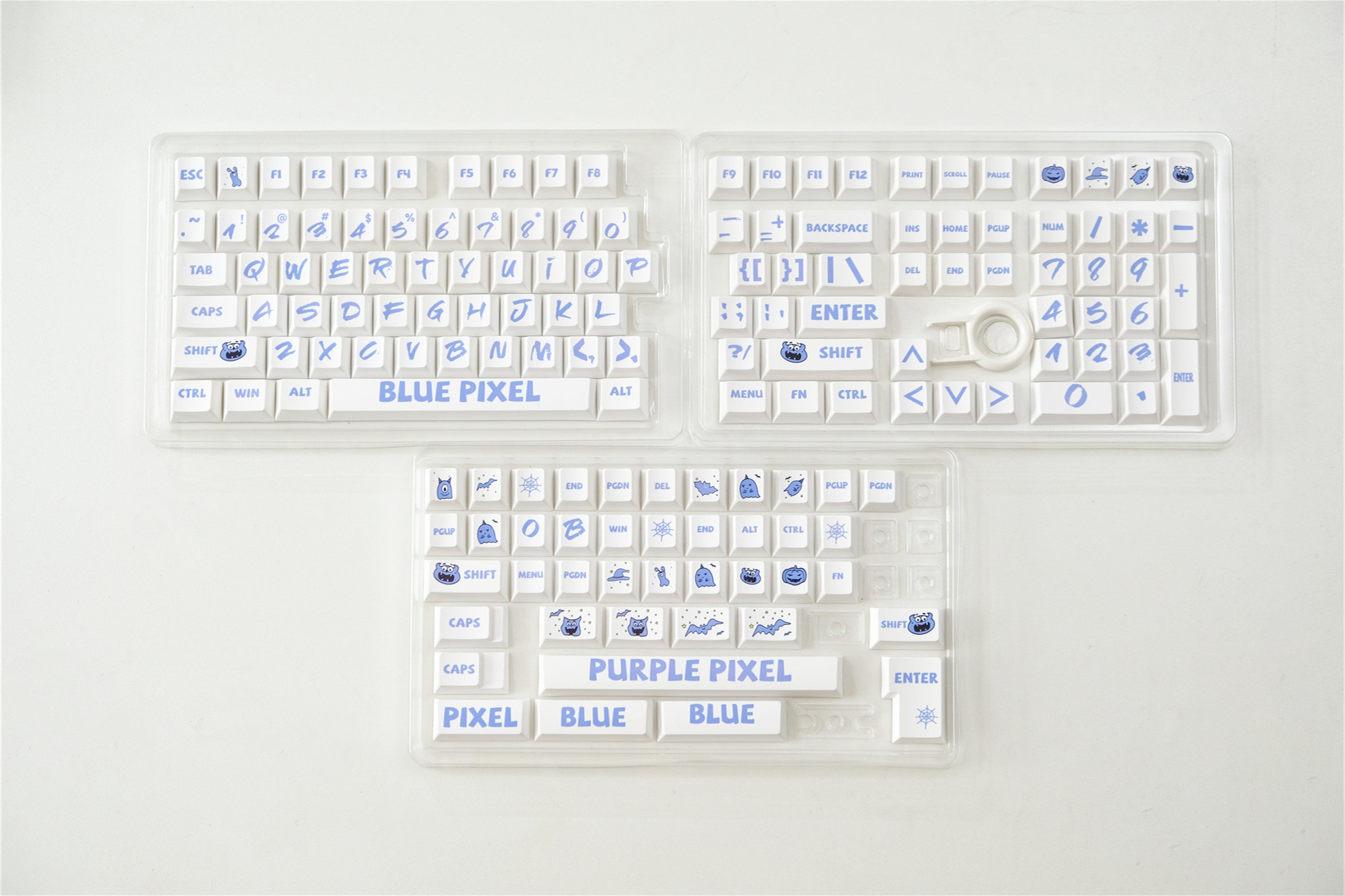 Blue Pixel Theme Keycaps