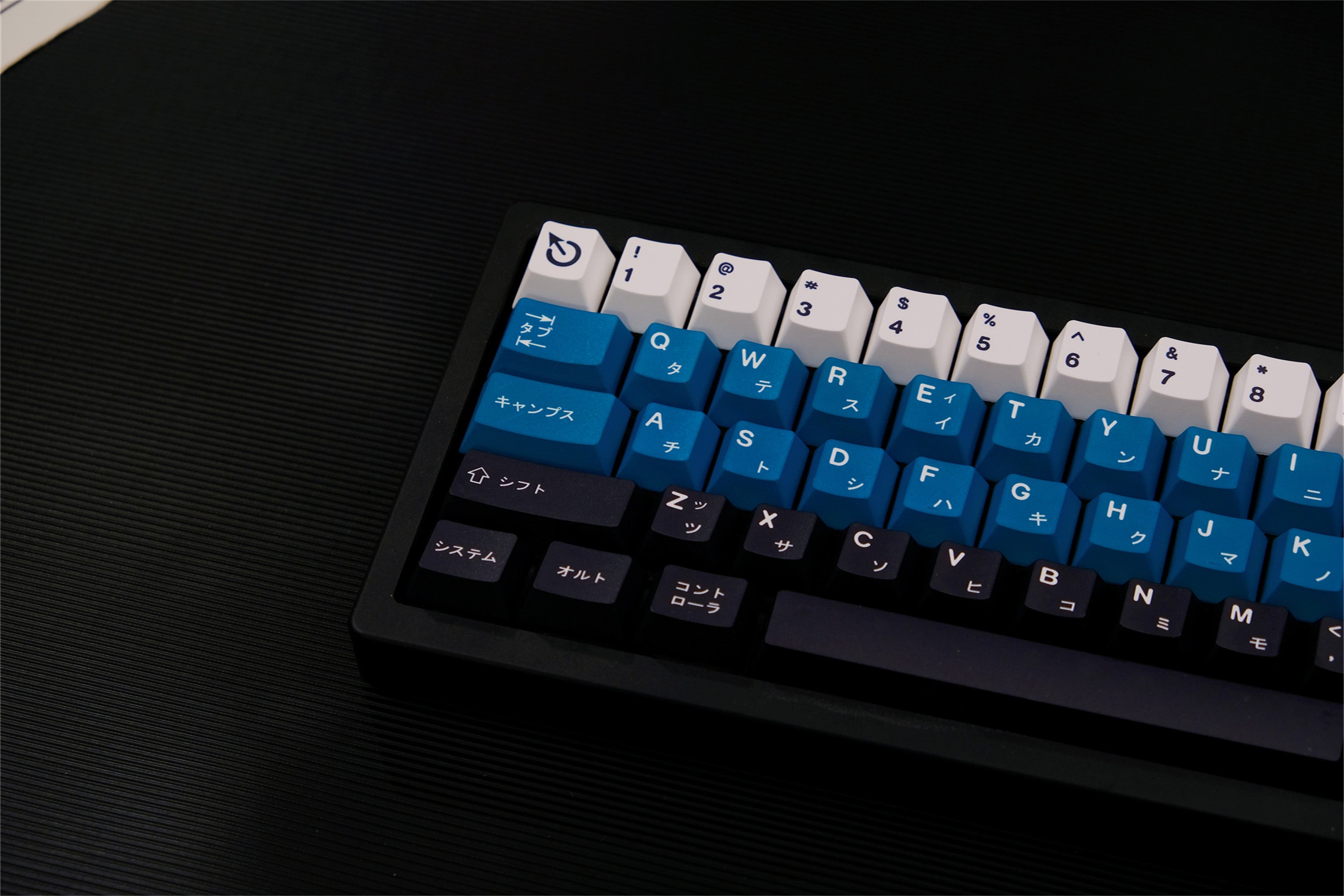 Teal & Navy Blue PBT Keycaps - Diykeycap