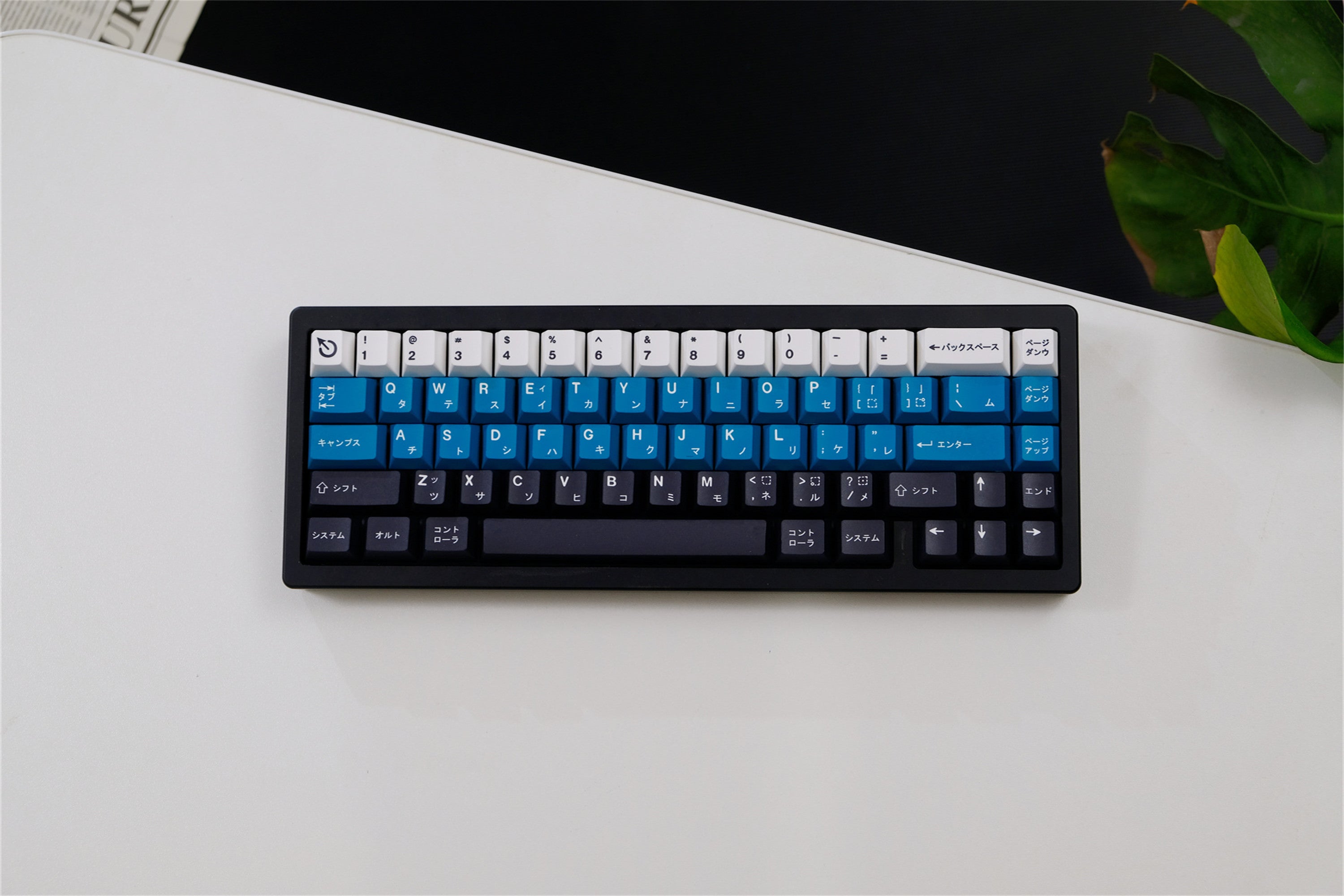 Teal & Navy Blue PBT Keycaps - Diykeycap