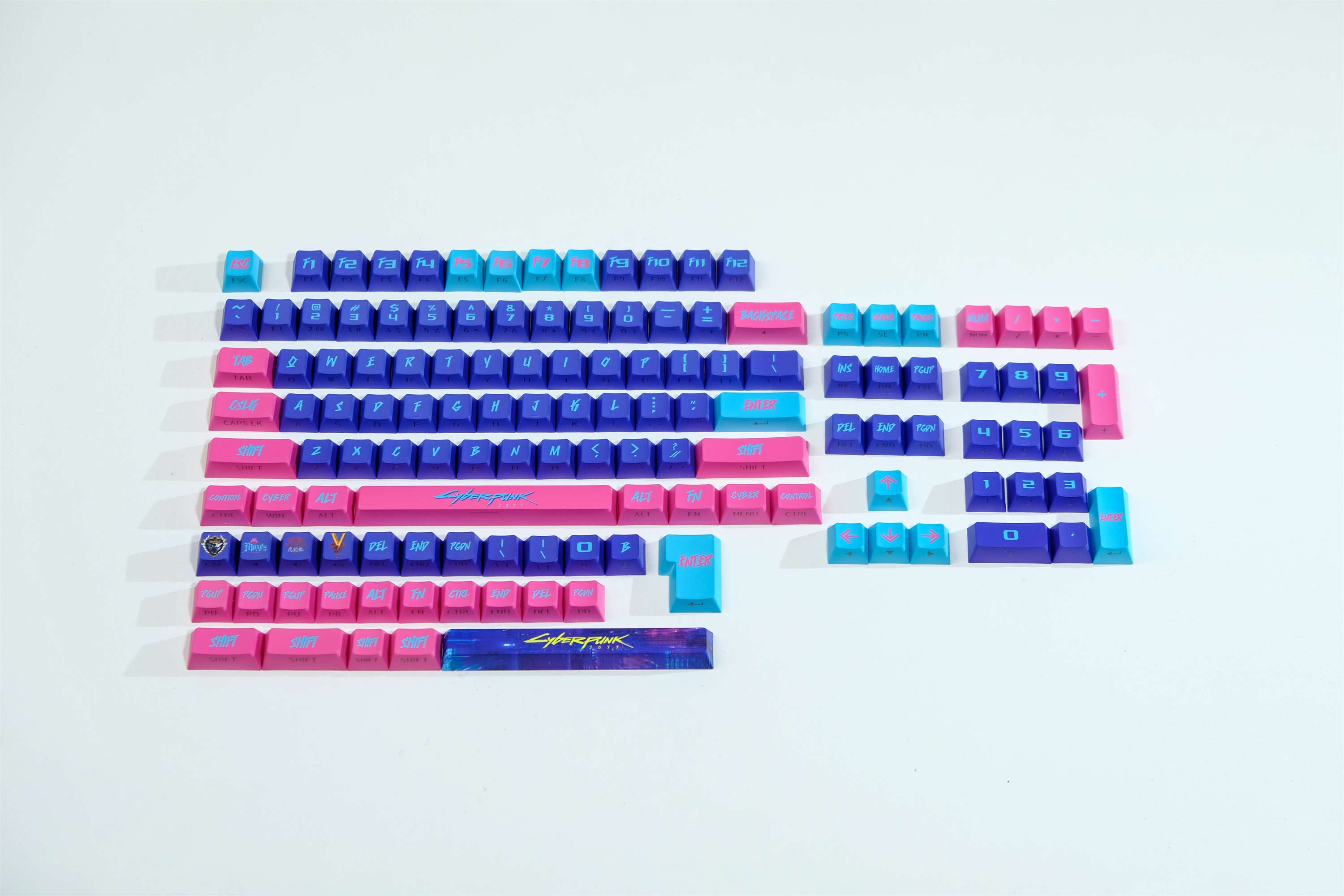 Cyber Neon PBT Keycaps
