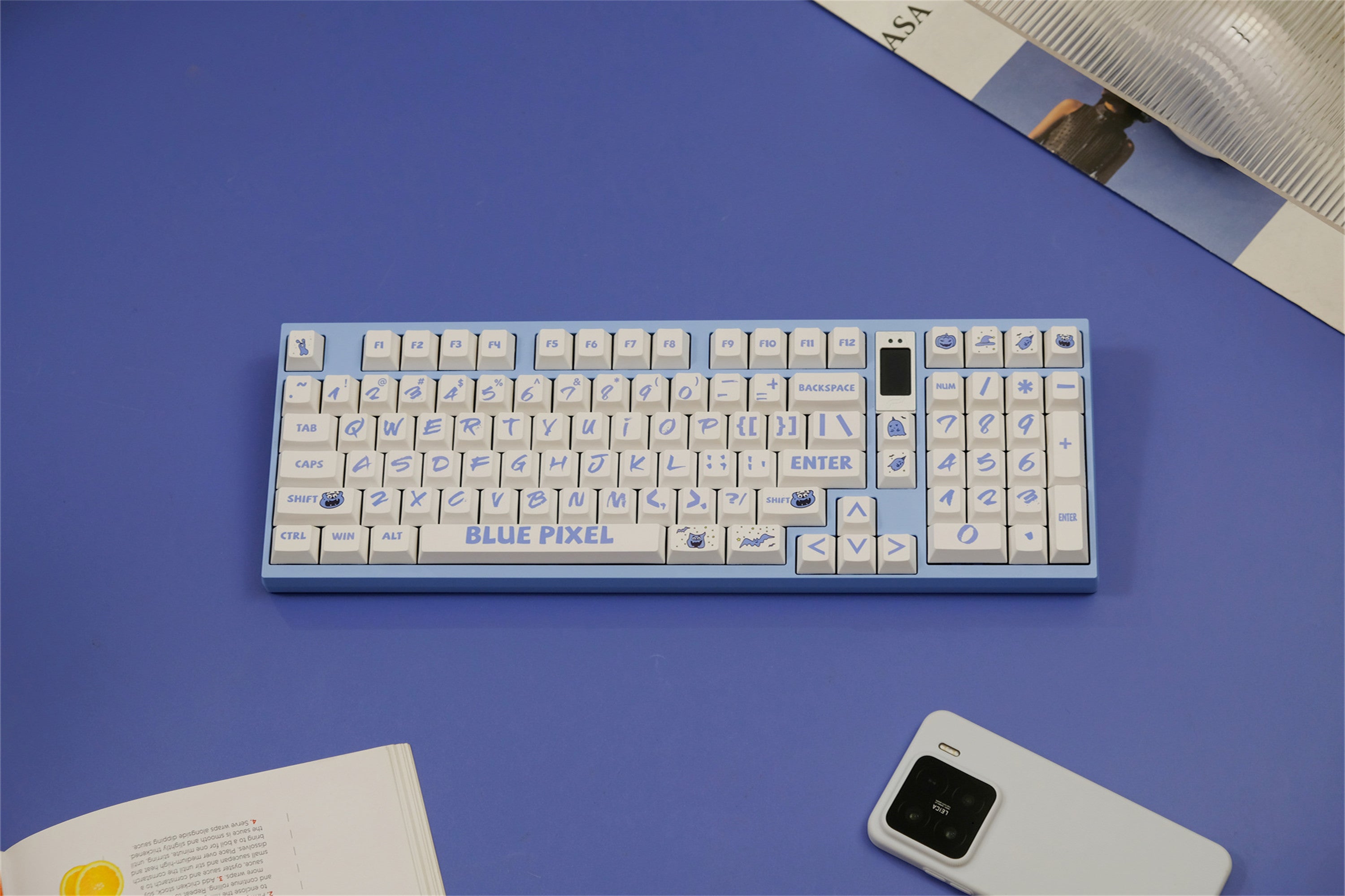 Blue Pixel Theme Keycaps